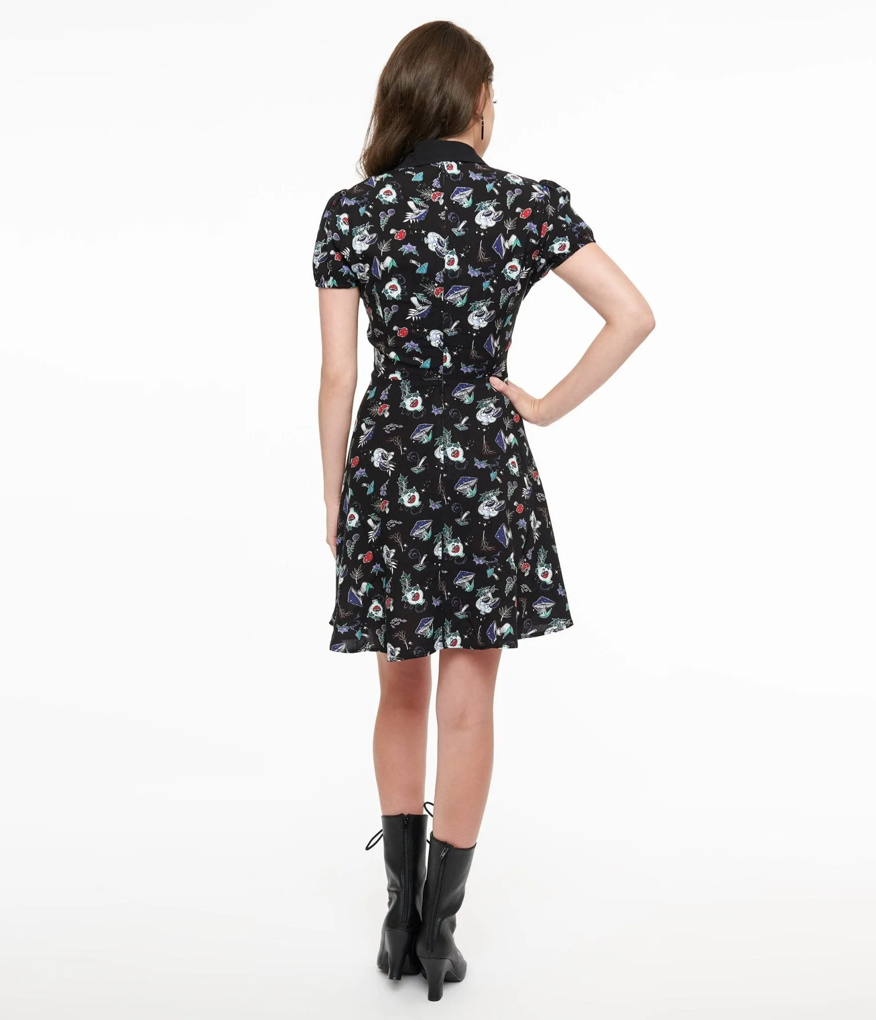 Hell Bunny Witchy Woodland Amanita Mini Dress sold by Unique Vintage product image thumbnail 3