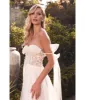 Ladivine by Cinderella Divine White Lace Bodice A-Line Ethereal Wedding Gown sold by Unique Vintage