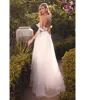 Ladivine by Cinderella Divine White Lace Bodice A-Line Ethereal Wedding Gown sold by Unique Vintage