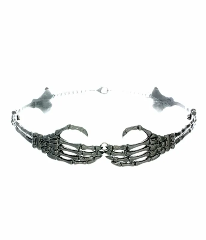 Skeleton Hands Choker sold by Unique Vintage