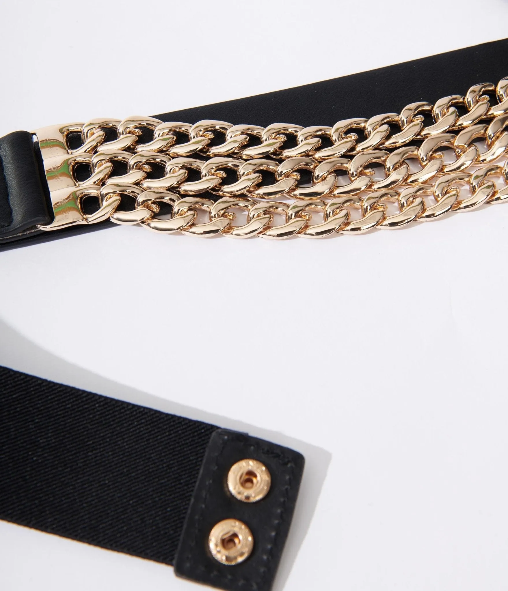 Black & Gold Chain Link Belt sold by Unique Vintage product image thumbnail 2