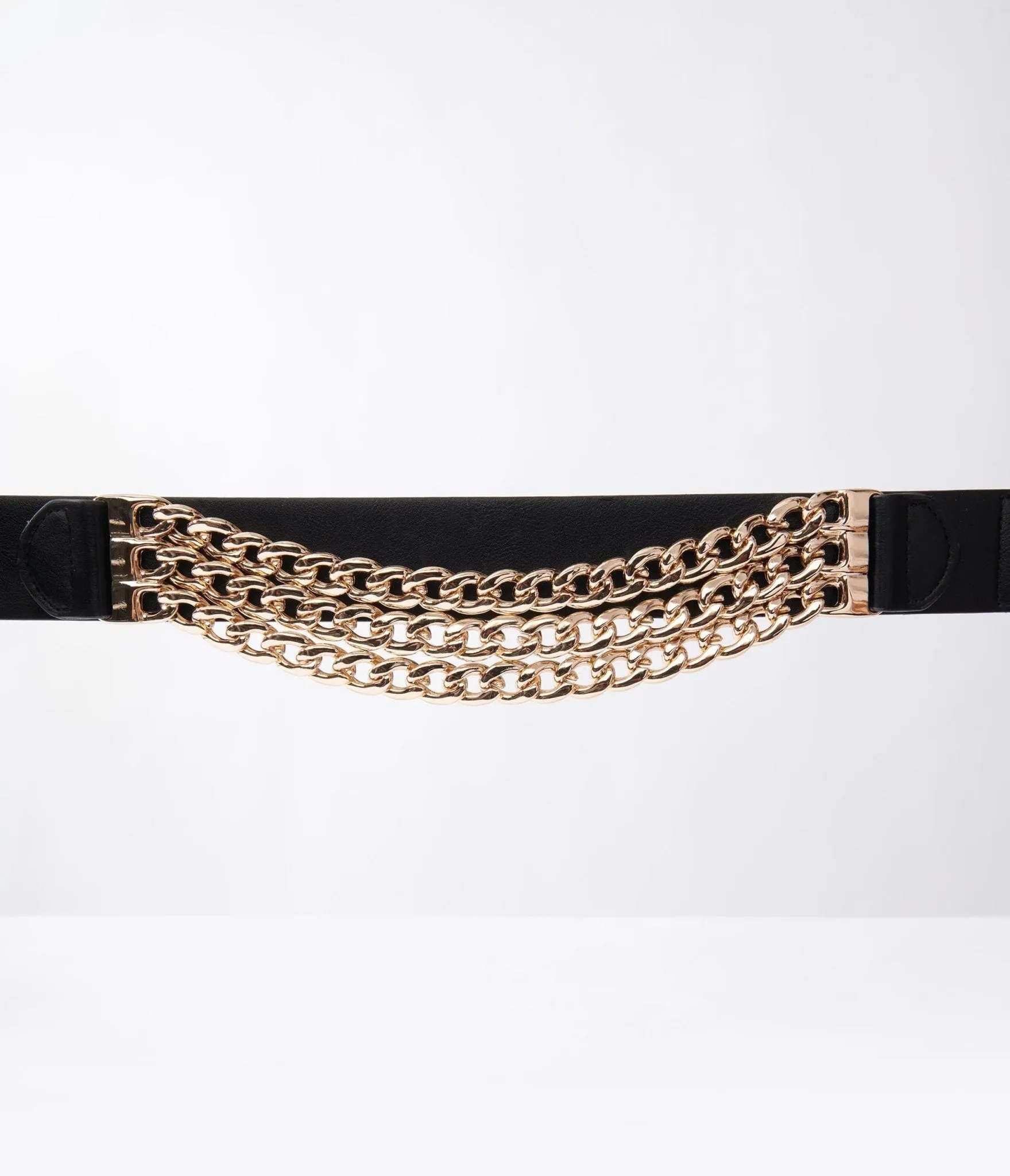 Black & Gold Chain Link Belt sold by Unique Vintage product image thumbnail 3