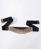 Black & Gold Chain Link Belt sold by Unique Vintage