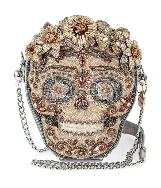 Mary Frances Shining Skull Crossbody Handbag sold by Unique Vintage