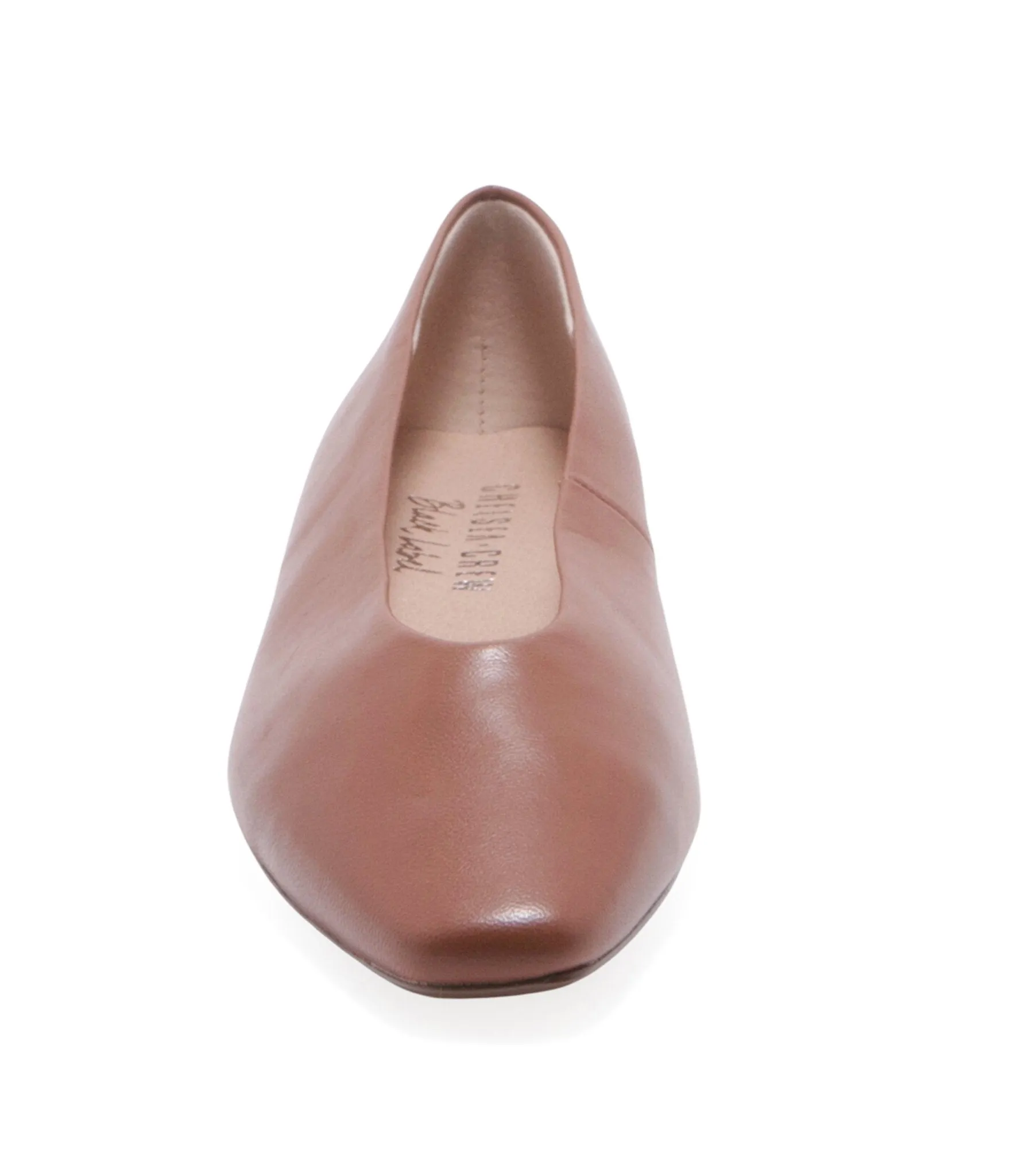 Chelsea Crew Tan Leather Slick Flats sold by Unique Vintage product image thumbnail 2