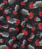 Black & Skull Rose Swing Skirt sold by Unique Vintage