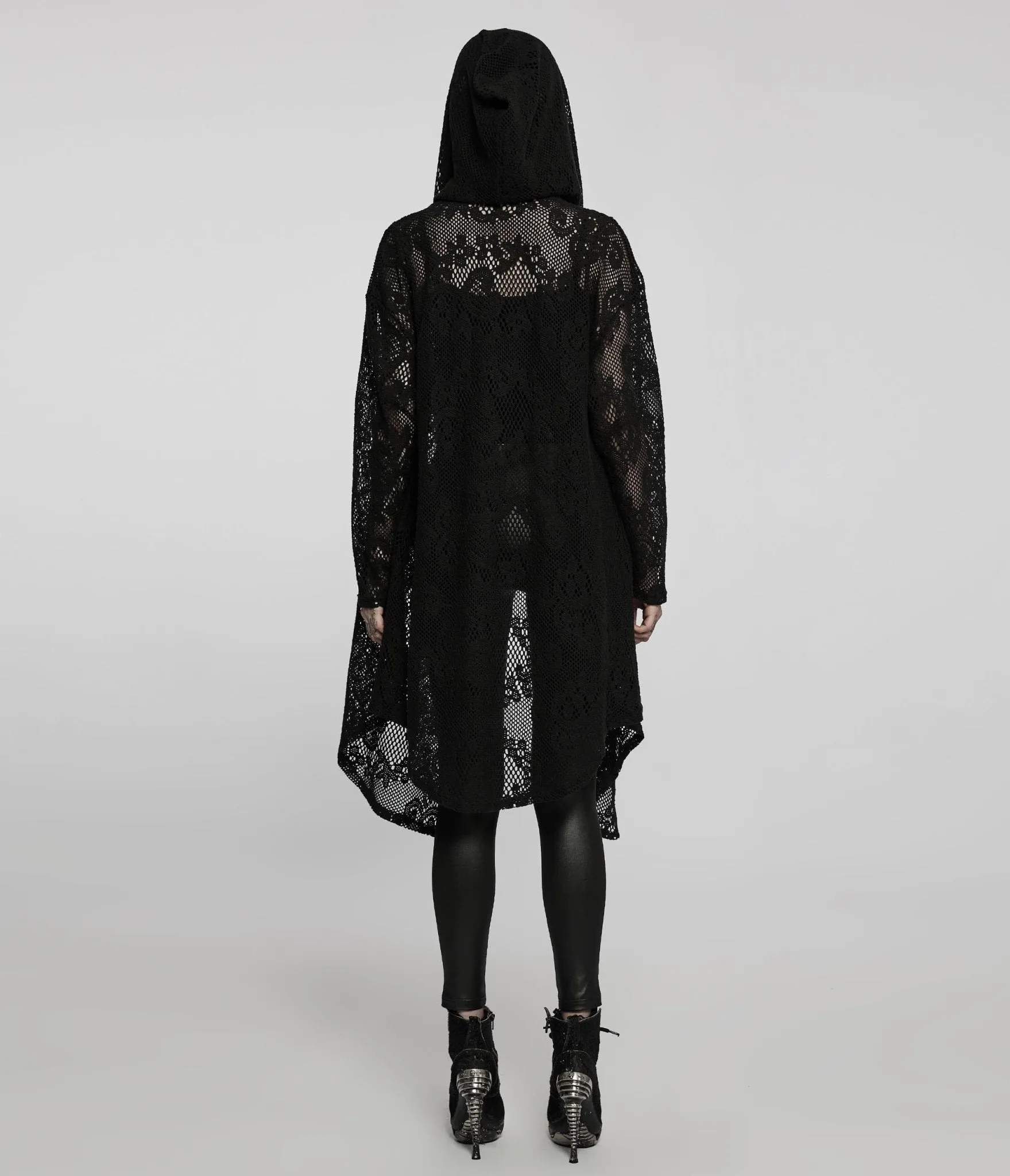 Black Laced Goth Jacket sold by Unique Vintage product image thumbnail 4