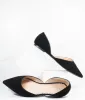 Black Suede Pointed Toe Flats sold by Unique Vintage