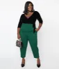 Unique Vintage Plus Size 1930s Emerald Front Pleat Pants sold by Unique Vintage