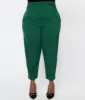 Unique Vintage Plus Size 1930s Emerald Front Pleat Pants sold by Unique Vintage