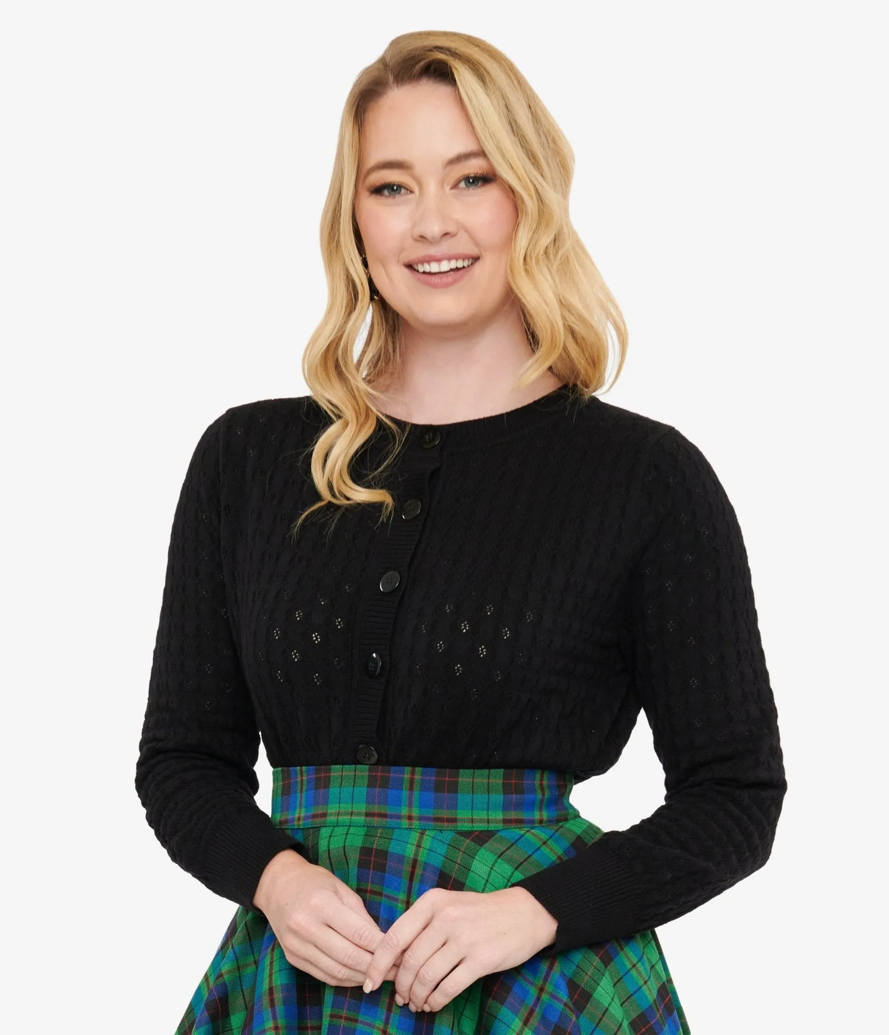 Royal Monk 1950s Black Katie Cardigan sold by Unique Vintage