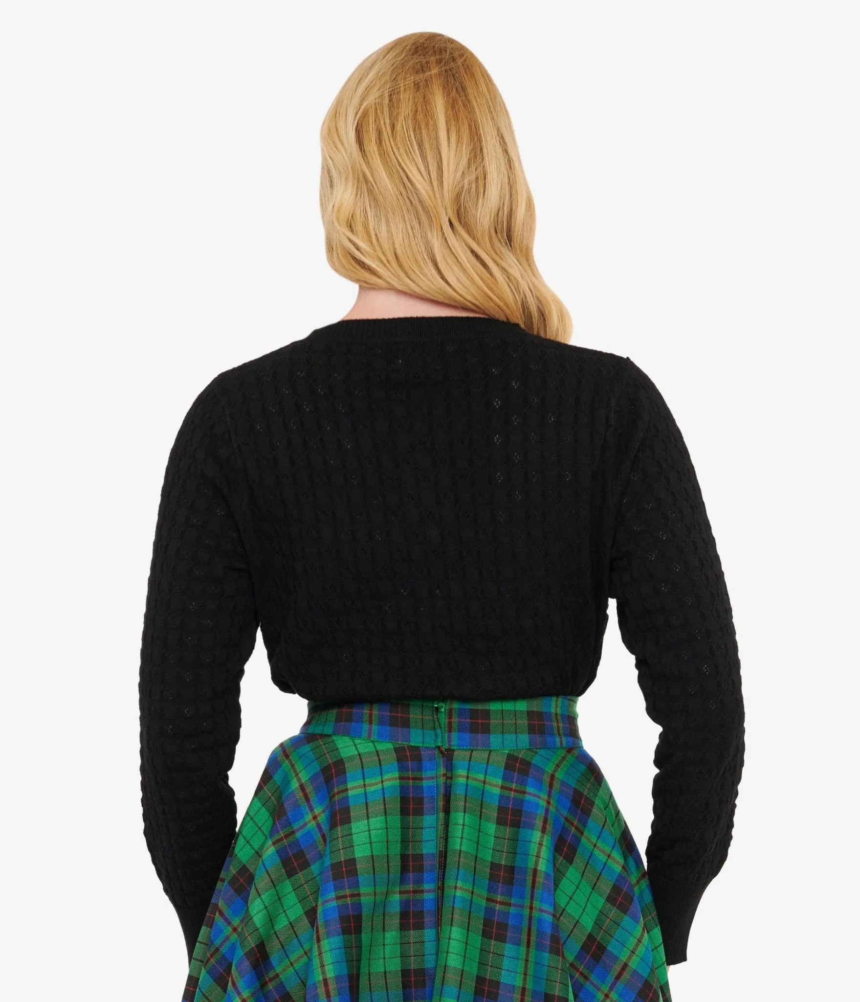 Royal Monk 1950s Black Katie Cardigan sold by Unique Vintage product image thumbnail 2