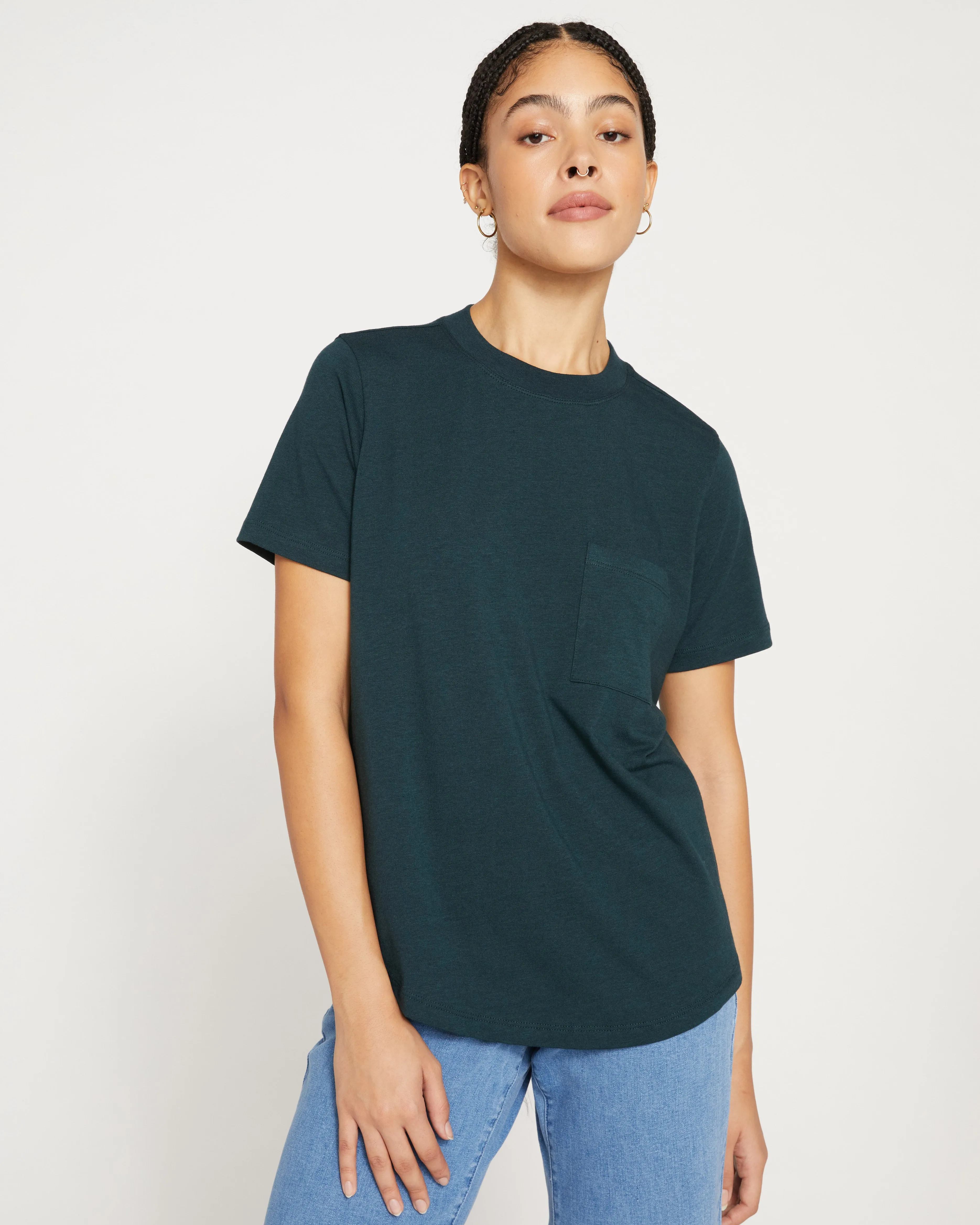 Garcon Tee - Deep Sea sold by Universal Standard