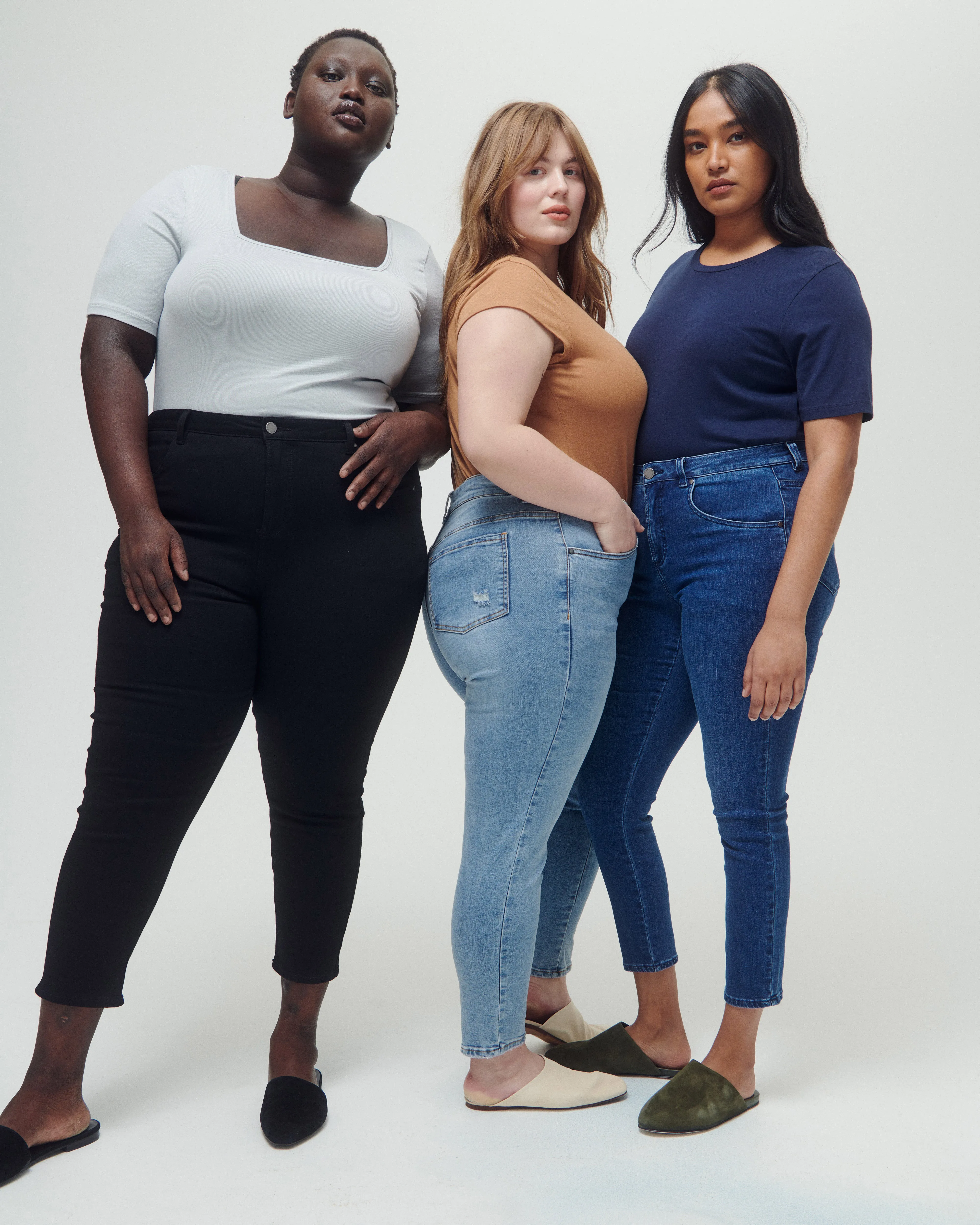 Seine High Rise Skinny Jeans 27 Inch - Black sold by Universal Standard