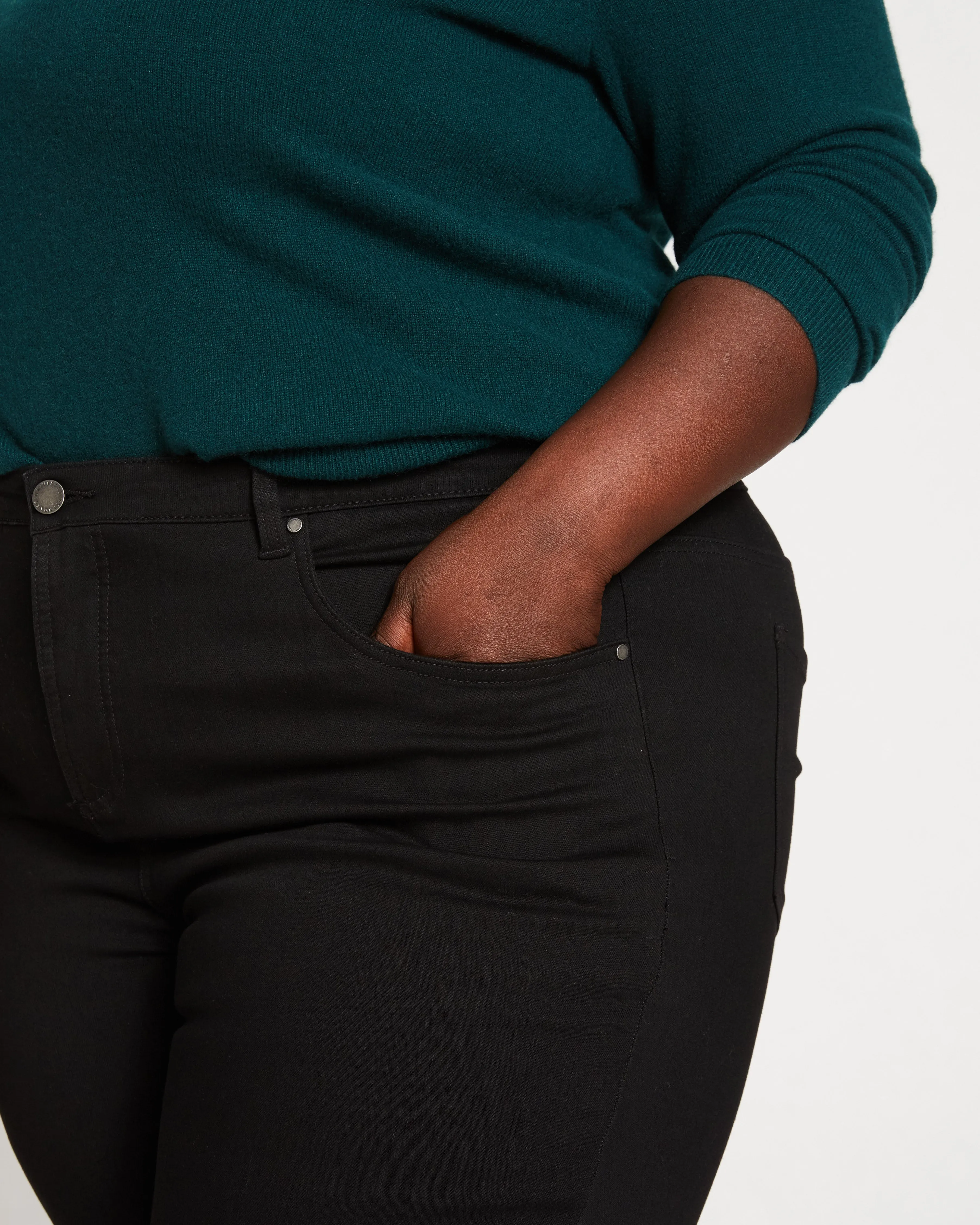 Seine High Rise Skinny Jeans 27 Inch - Black sold by Universal Standard product image thumbnail 3