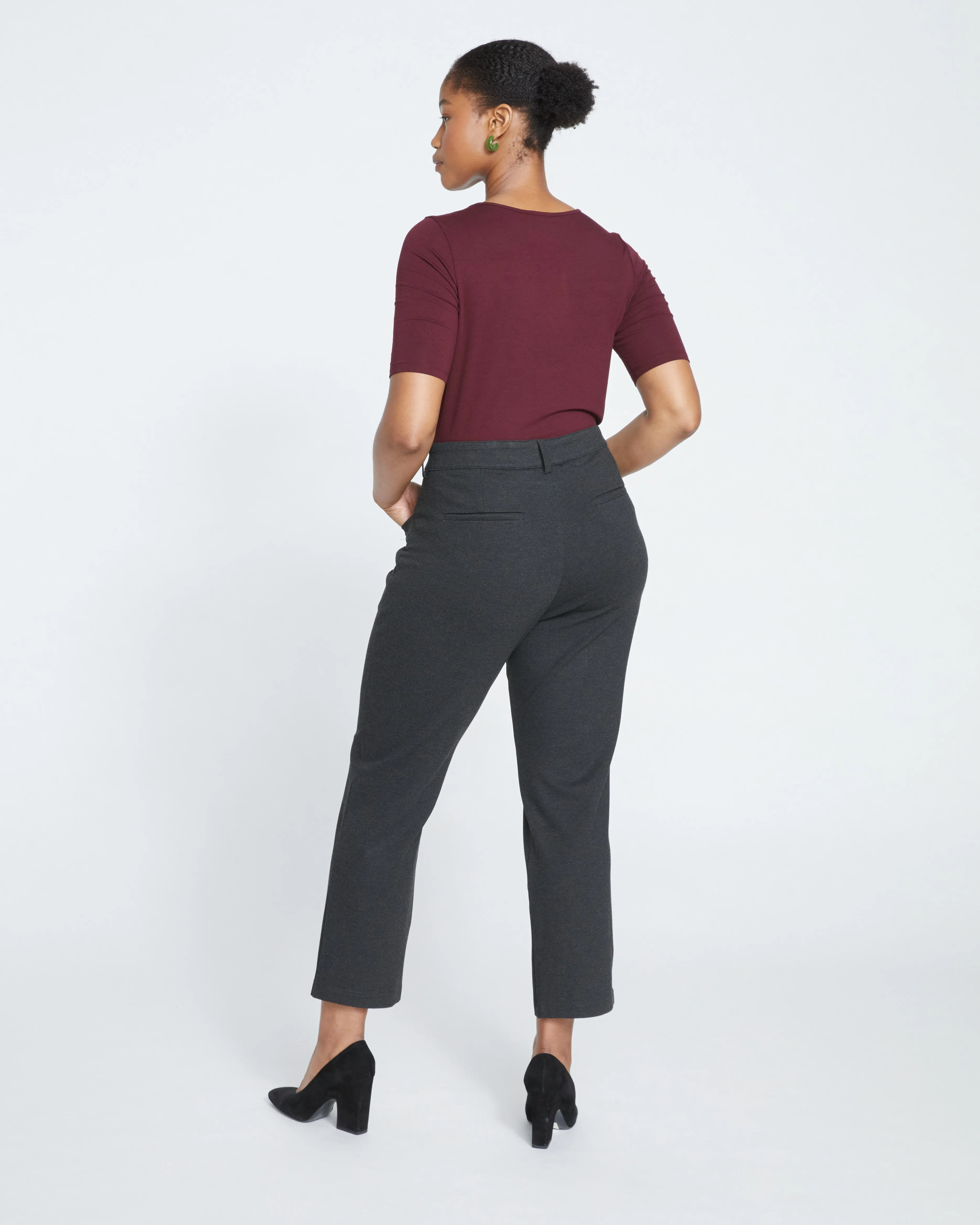 Cigarette Ponte Pants - Graphite sold by Universal Standard product image thumbnail 4