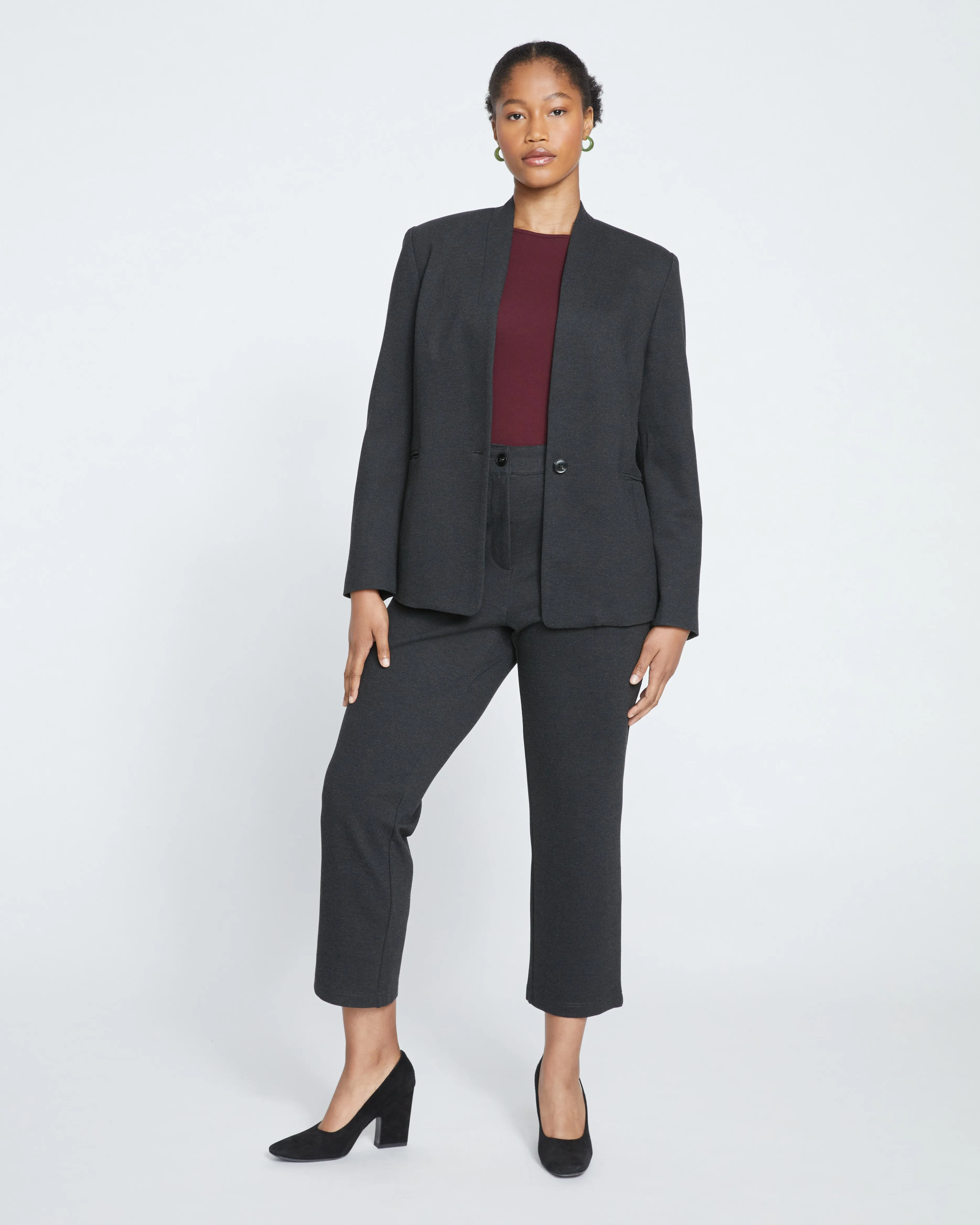 Cigarette Ponte Pants - Graphite sold by Universal Standard