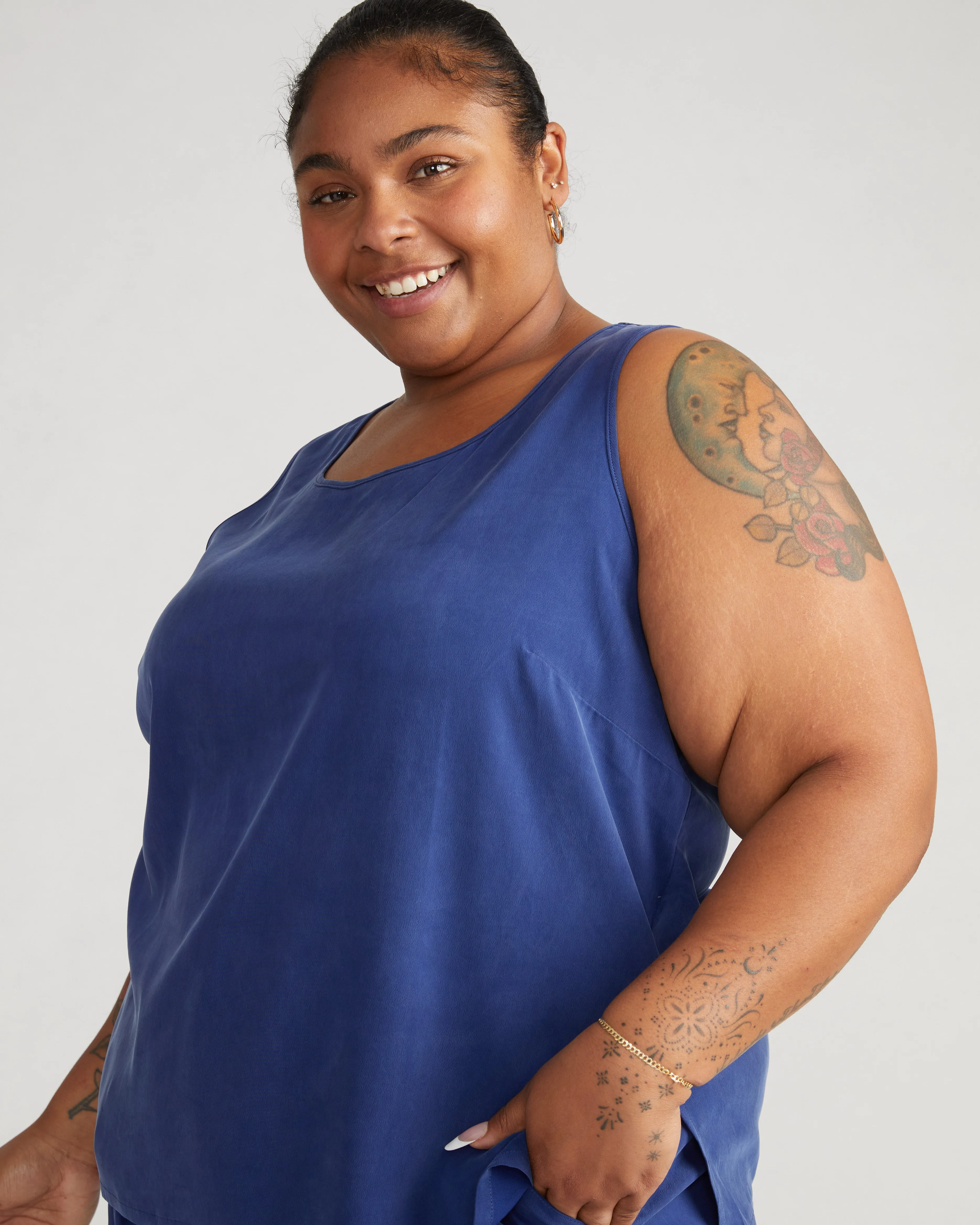 Cooling Stretch Cupro Tank - Cenote sold by Universal Standard product image thumbnail 2