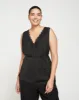 Starry Satin Top - Black sold by Universal Standard