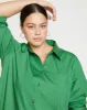 Odeon Stretch Poplin Shirtdress - Spearmint Candy sold by Universal Standard