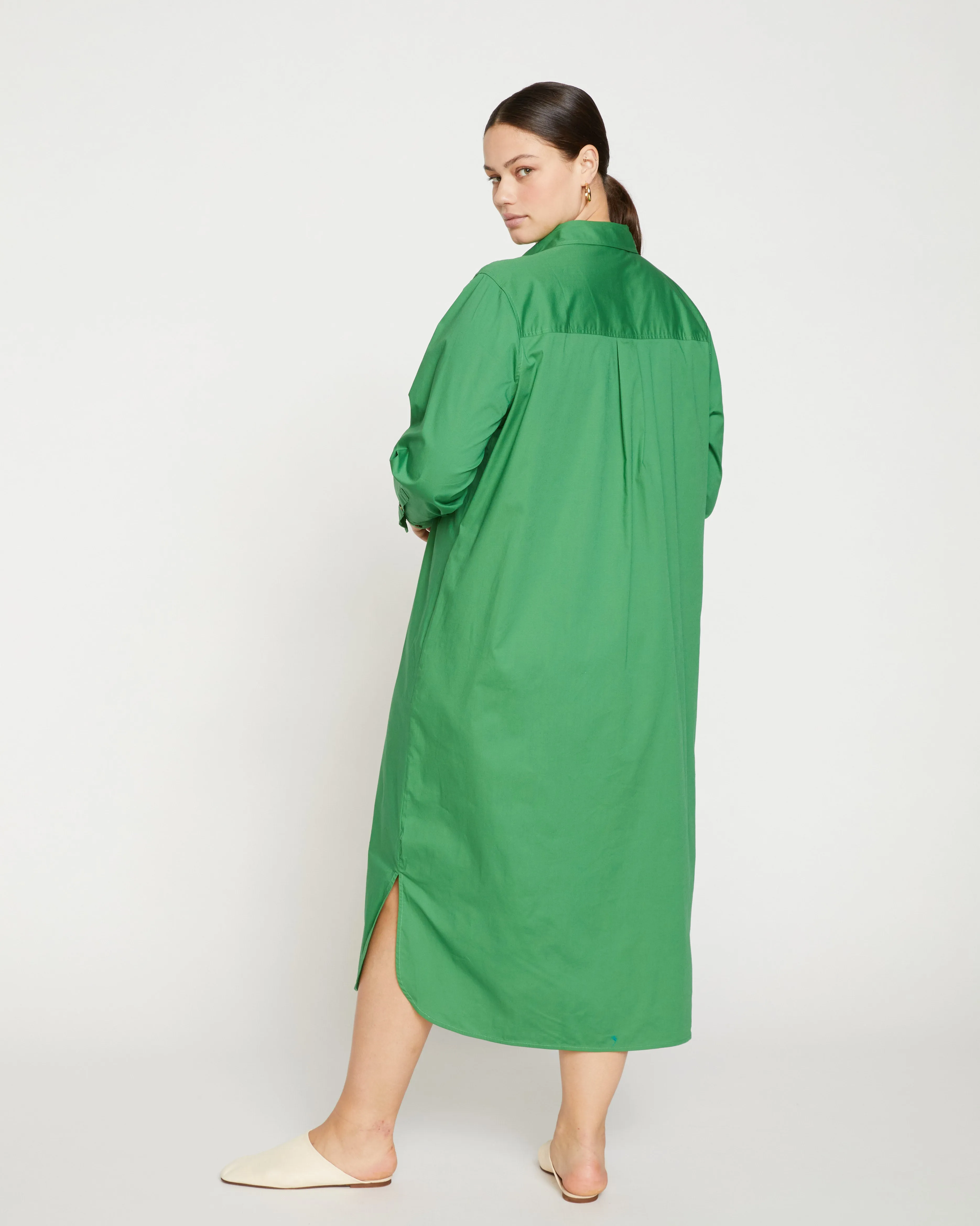 Odeon Stretch Poplin Shirtdress - Spearmint Candy sold by Universal Standard product image thumbnail 4