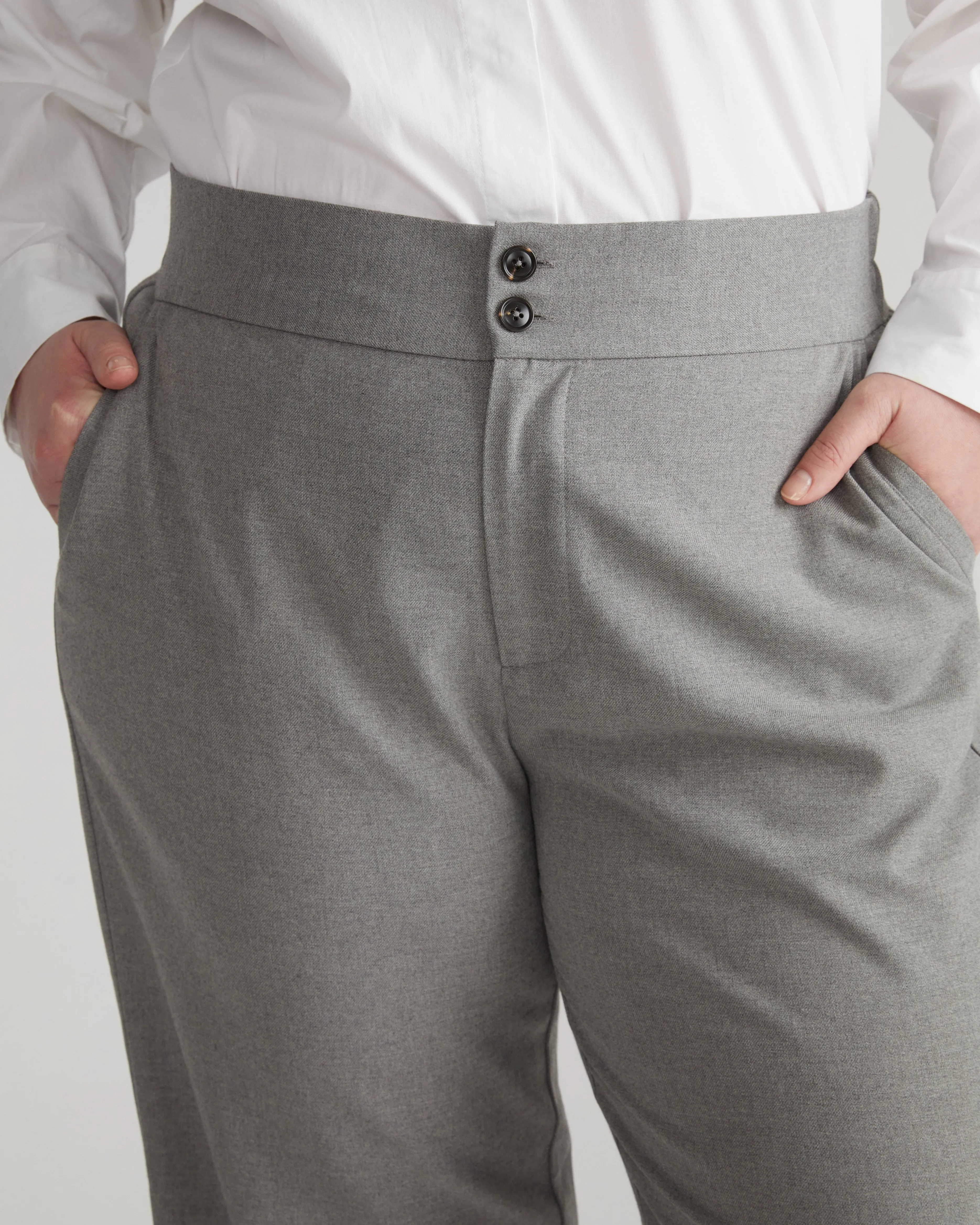 Infinite Flannel Pants - Medium Grey sold by Universal Standard