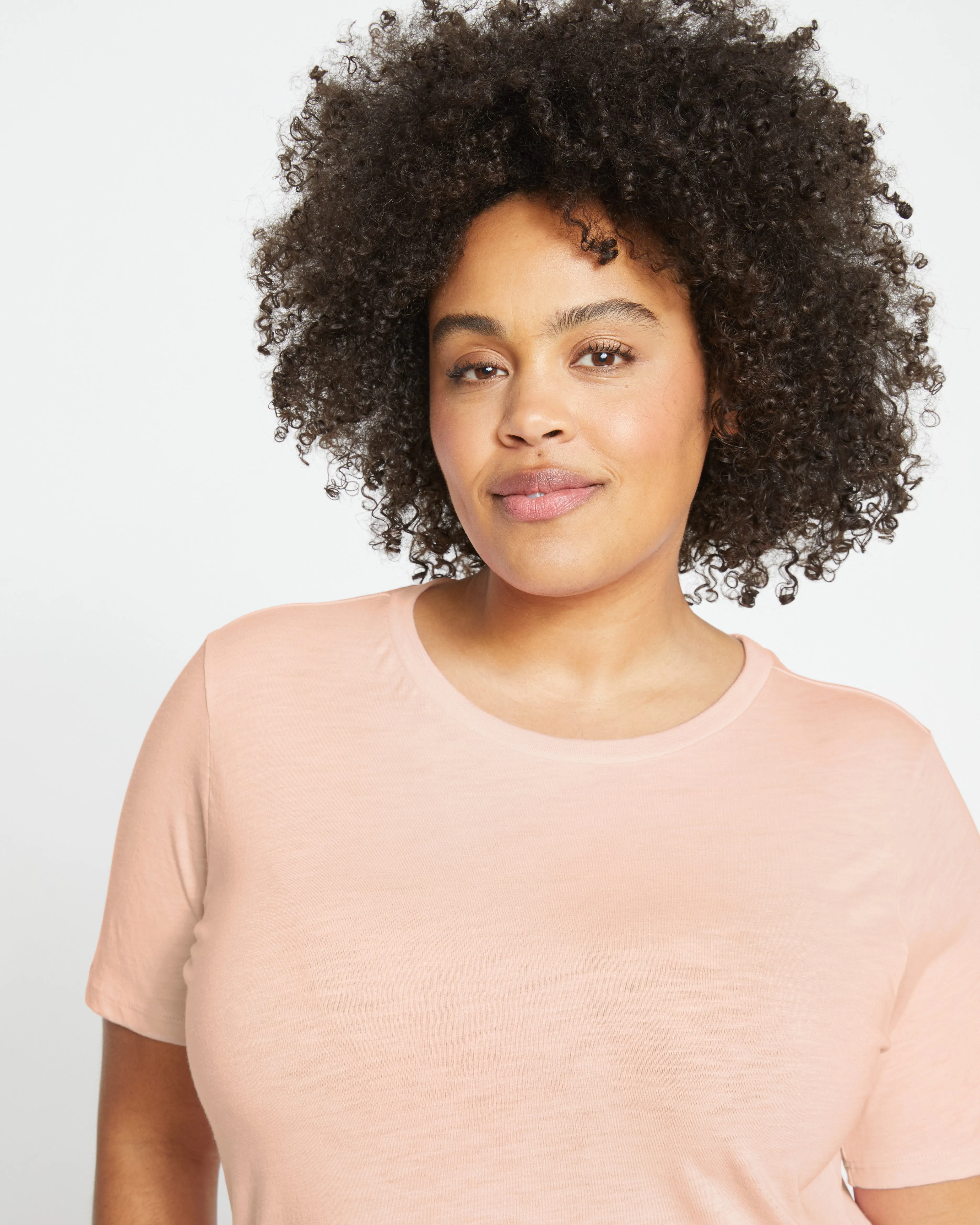 Light-As-Air Tee Rex - Mahogany Rose sold by Universal Standard