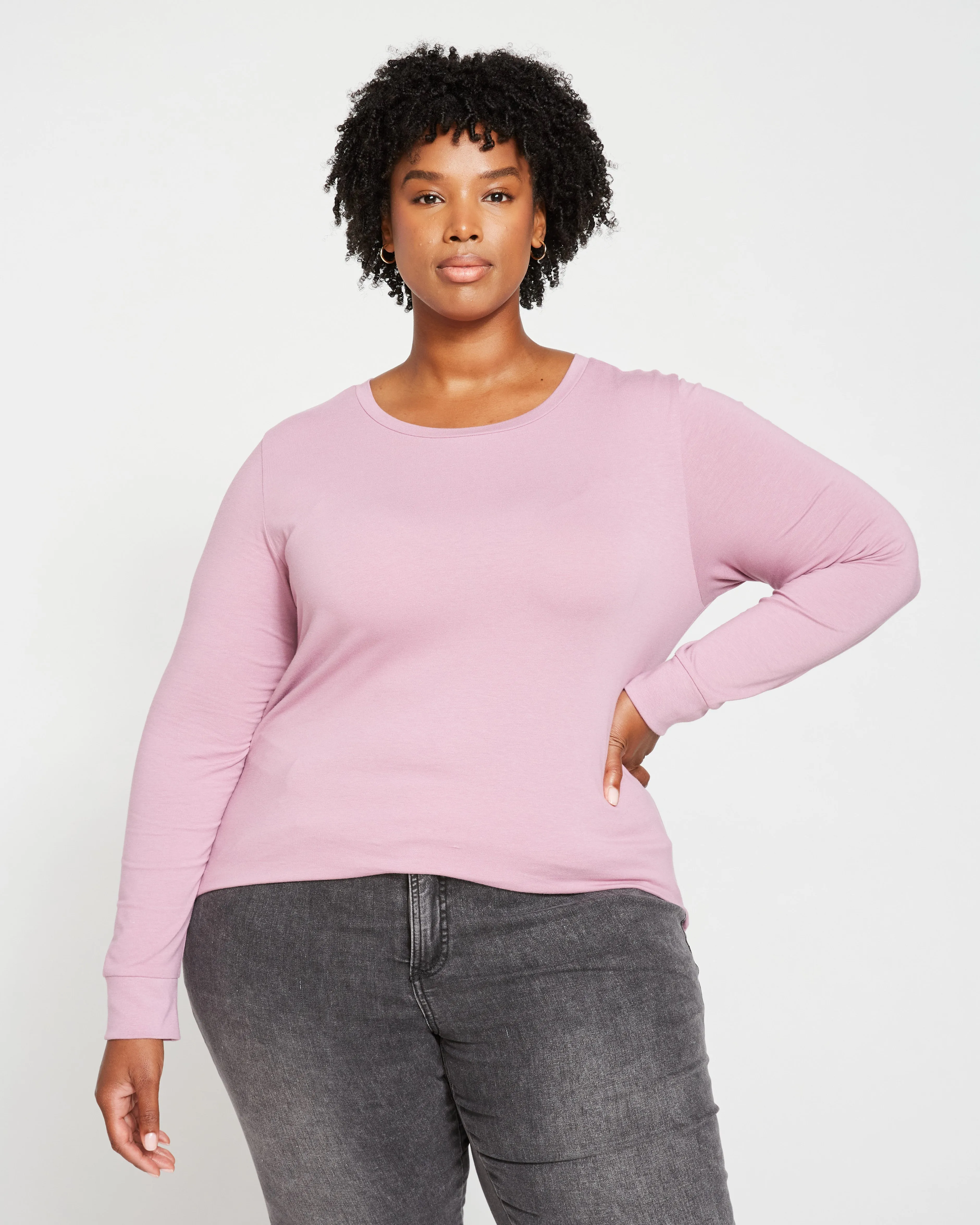 Long Sleeve Tee Rex - Lilac sold by Universal Standard product image thumbnail 2