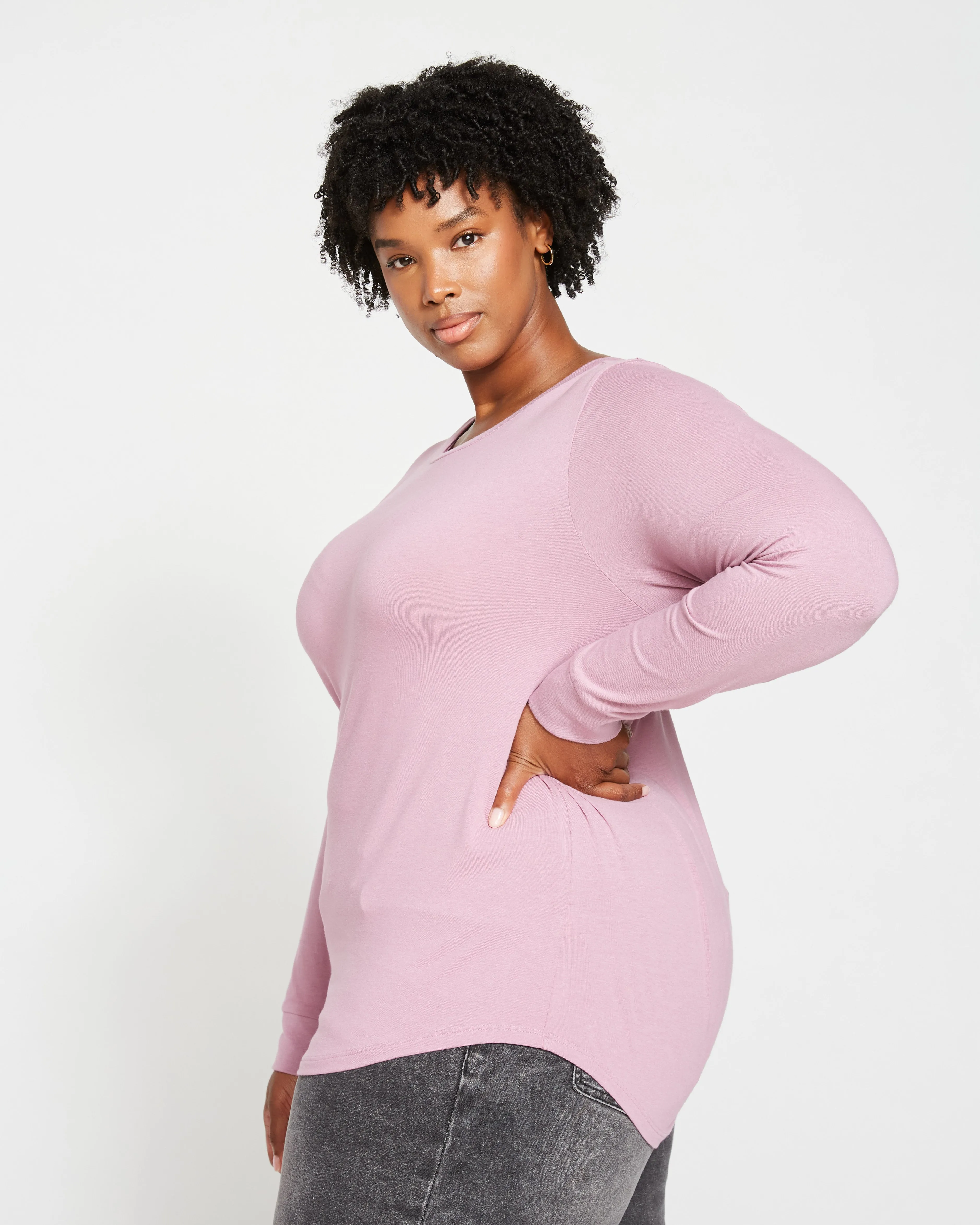 Long Sleeve Tee Rex - Lilac sold by Universal Standard product image thumbnail 3