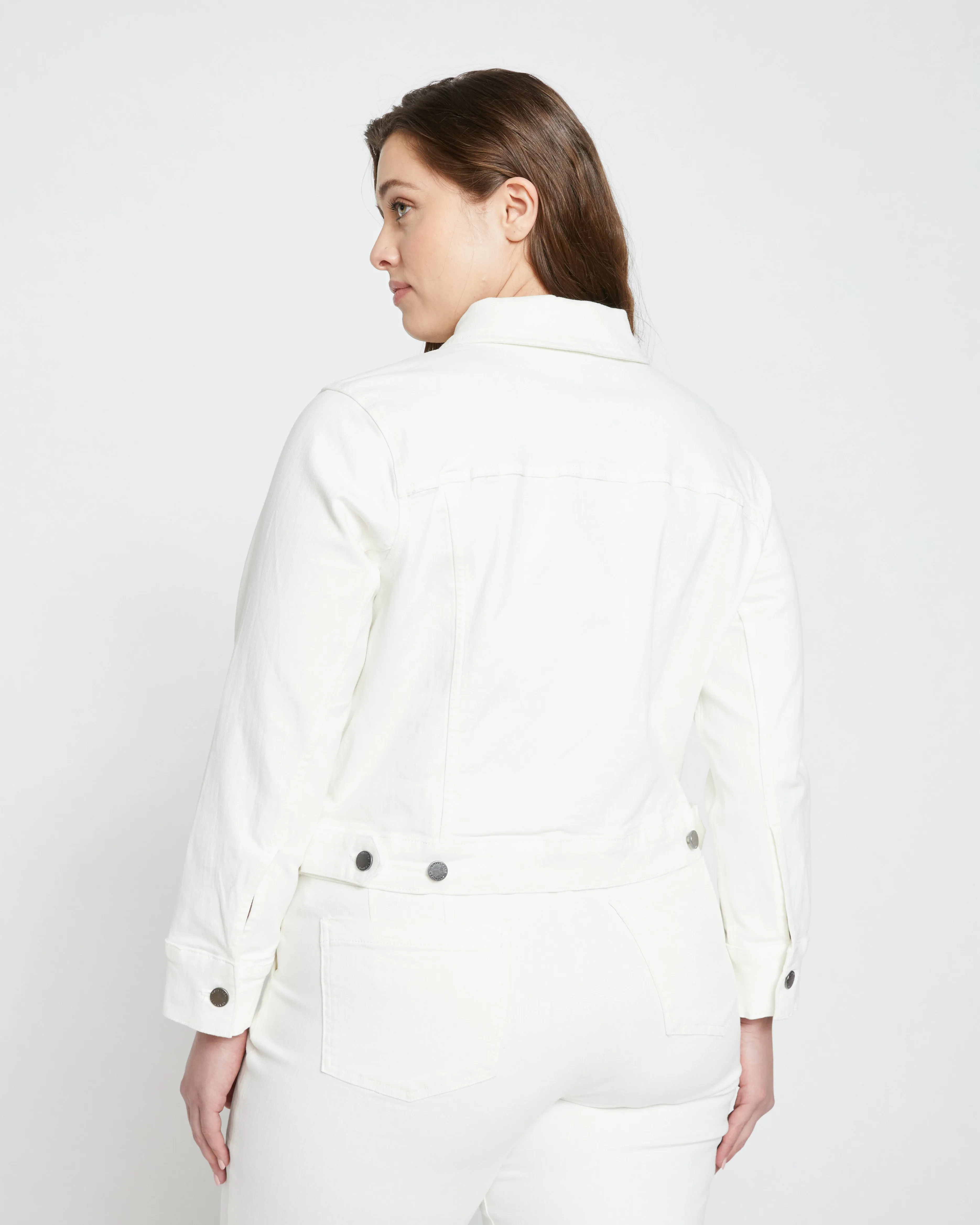Kelsey Denim Jacket - White sold by Universal Standard product image thumbnail 4