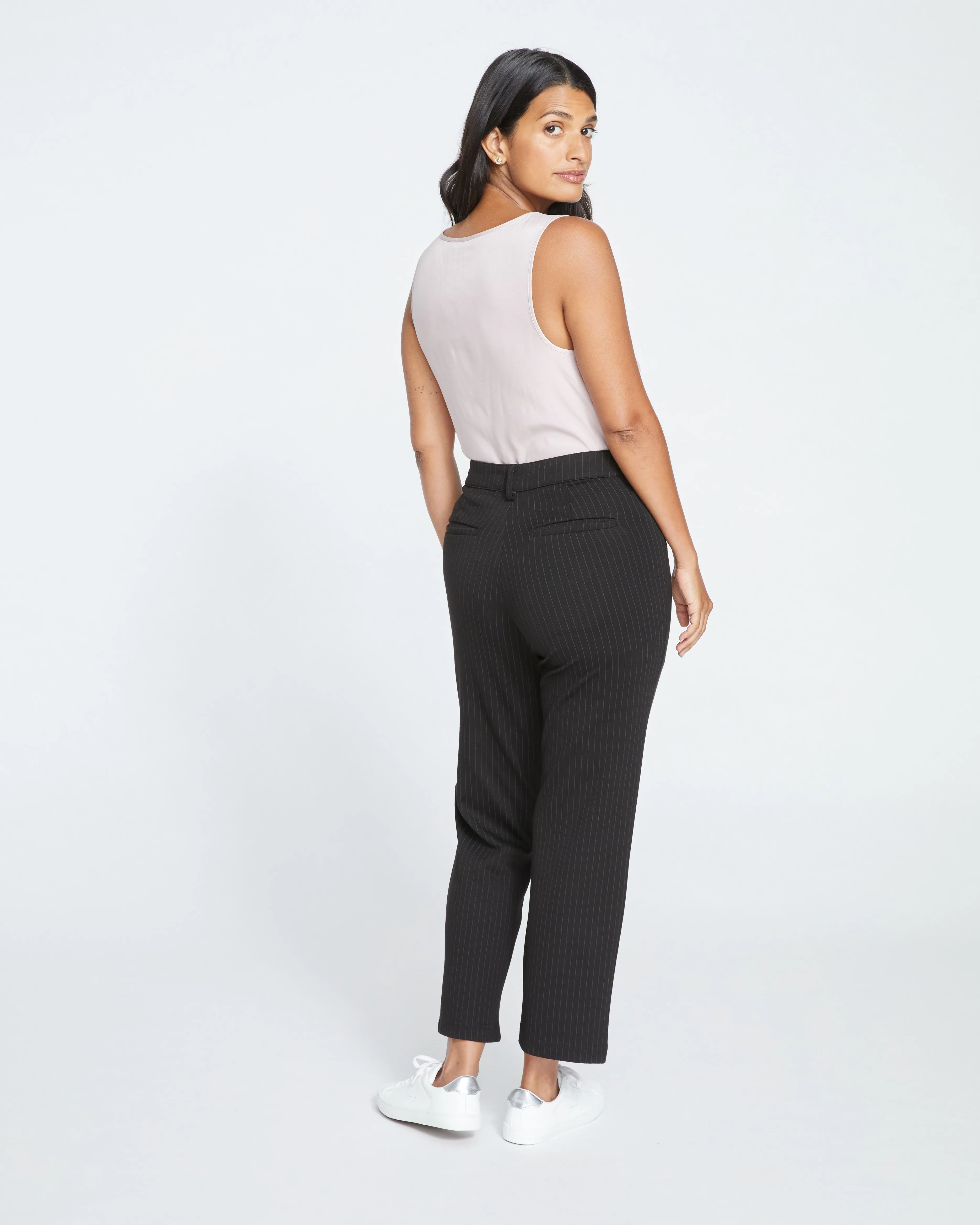 Cigarette Ponte Pants - Slate Pinstripe sold by Universal Standard product image thumbnail 4