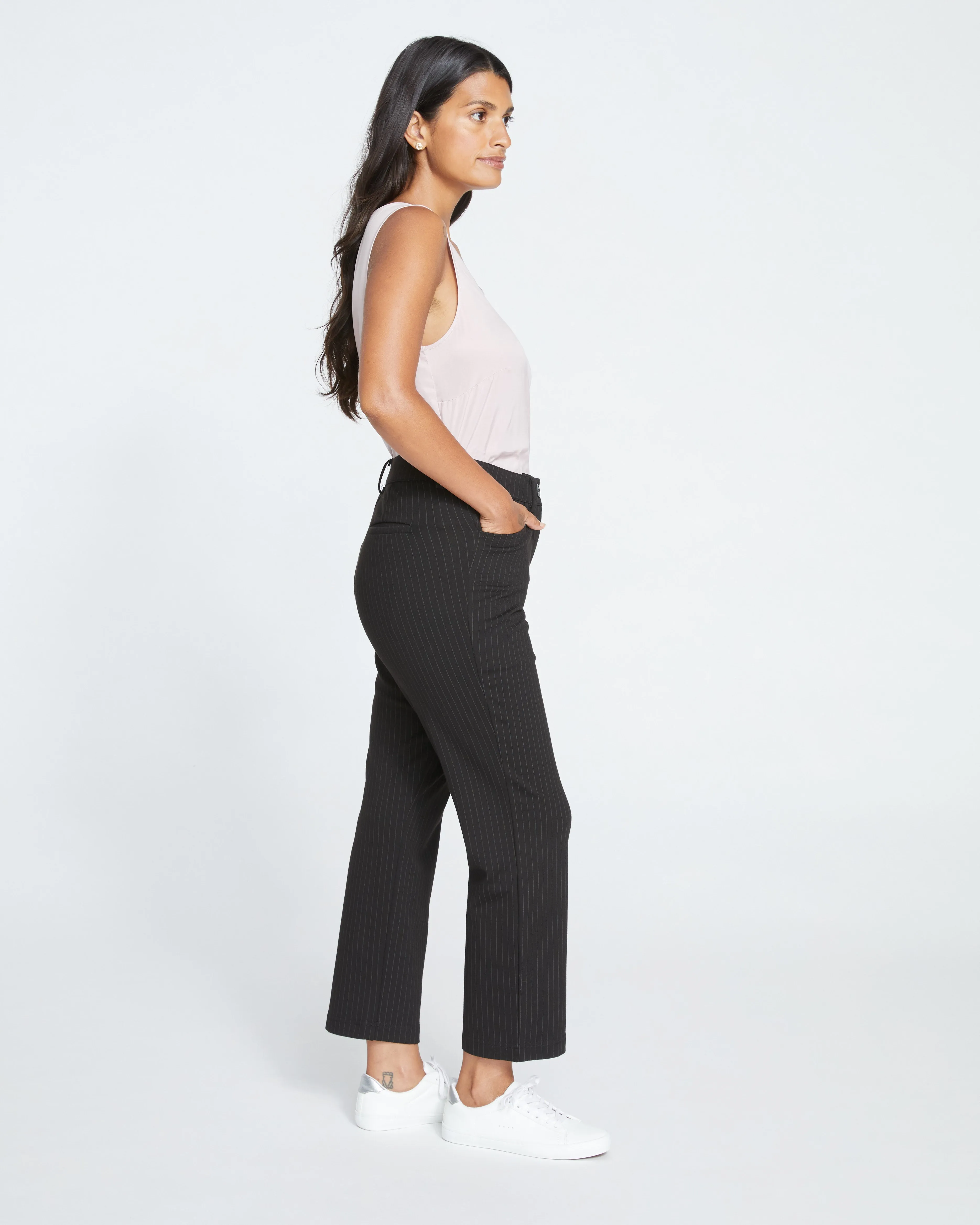 Cigarette Ponte Pants - Slate Pinstripe sold by Universal Standard product image thumbnail 3