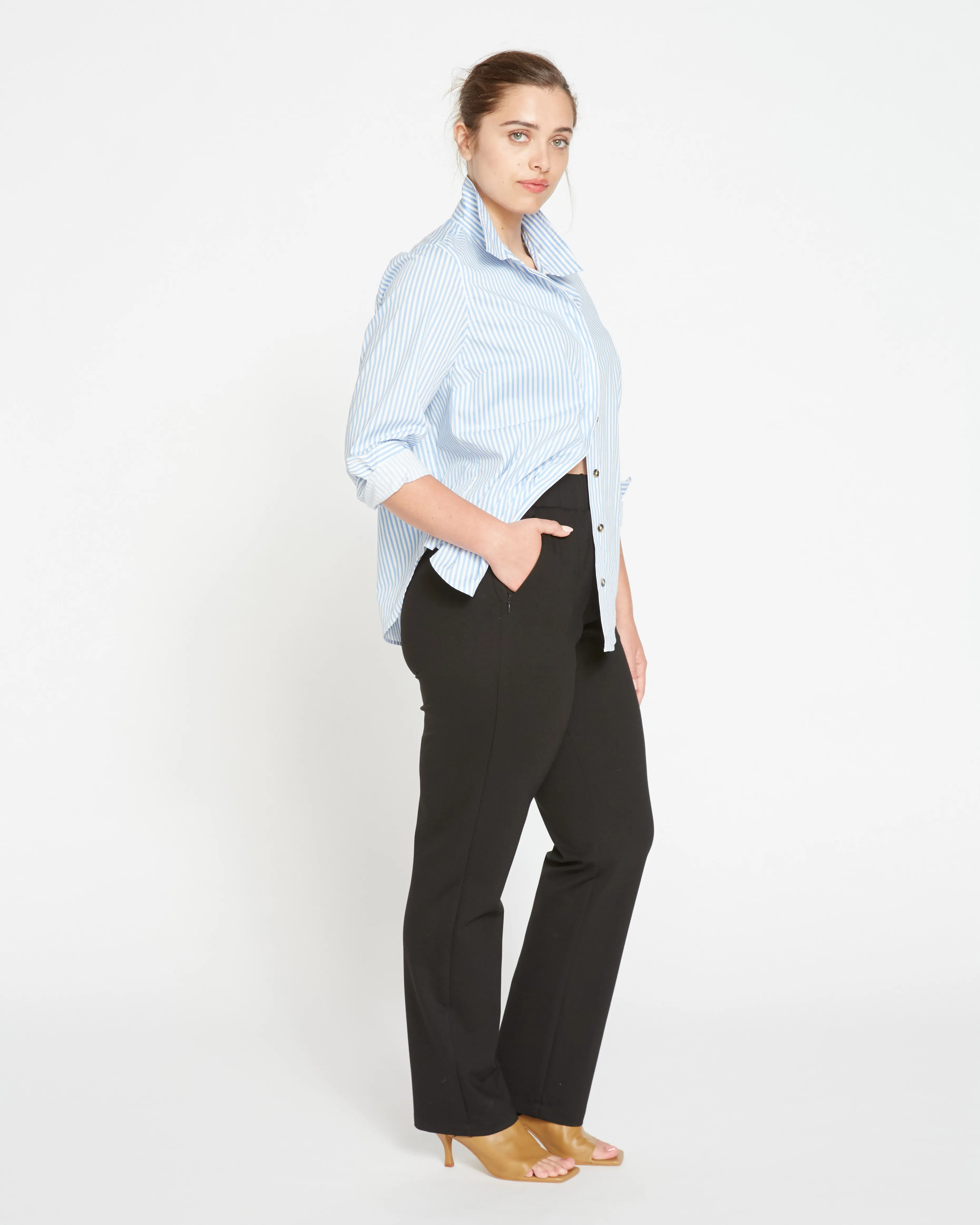 Smart Signature Ponte Pants Long - Black sold by Universal Standard product image thumbnail 3