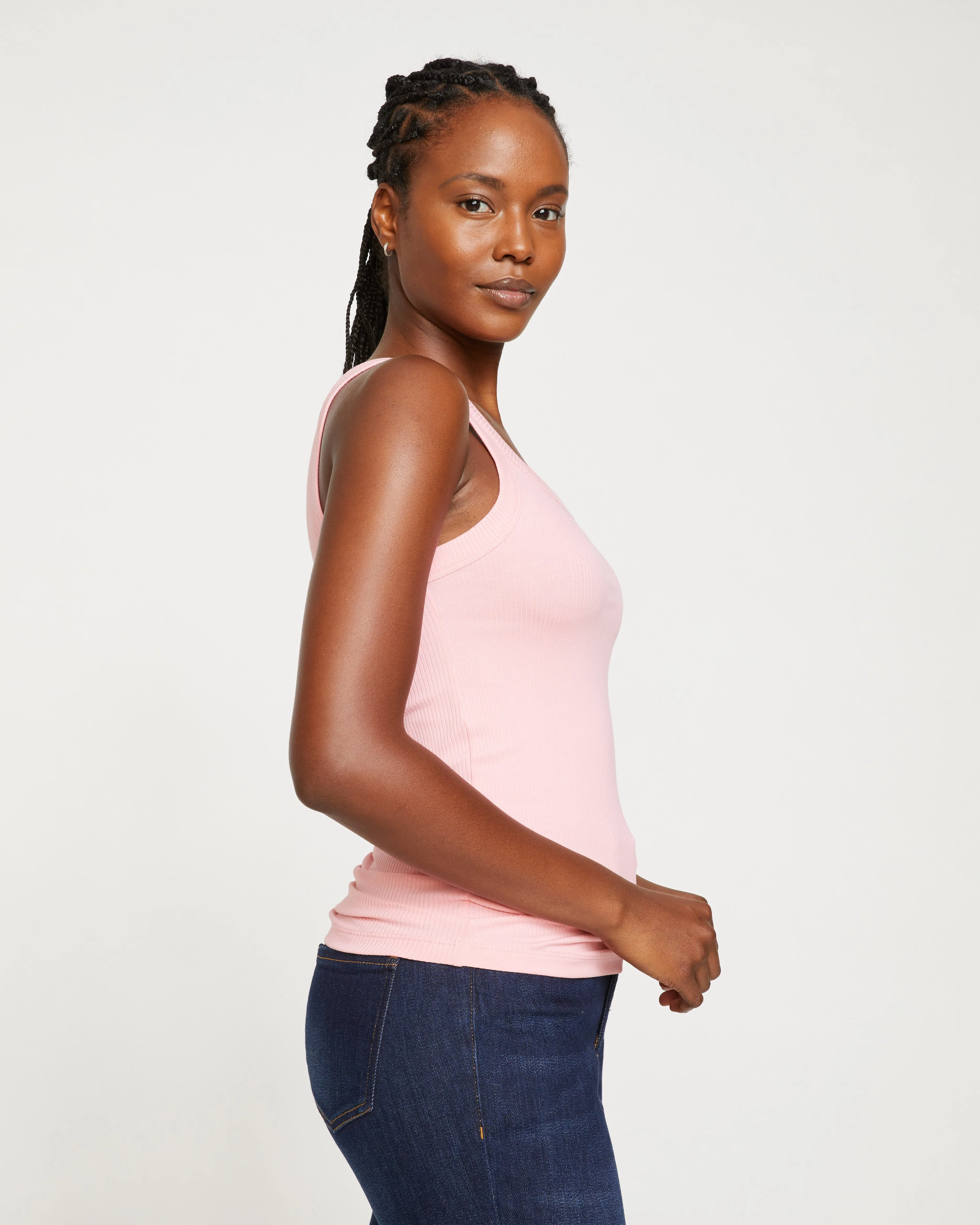 Roitfeld Ribbed Tank - Paeonia sold by Universal Standard product image thumbnail 3