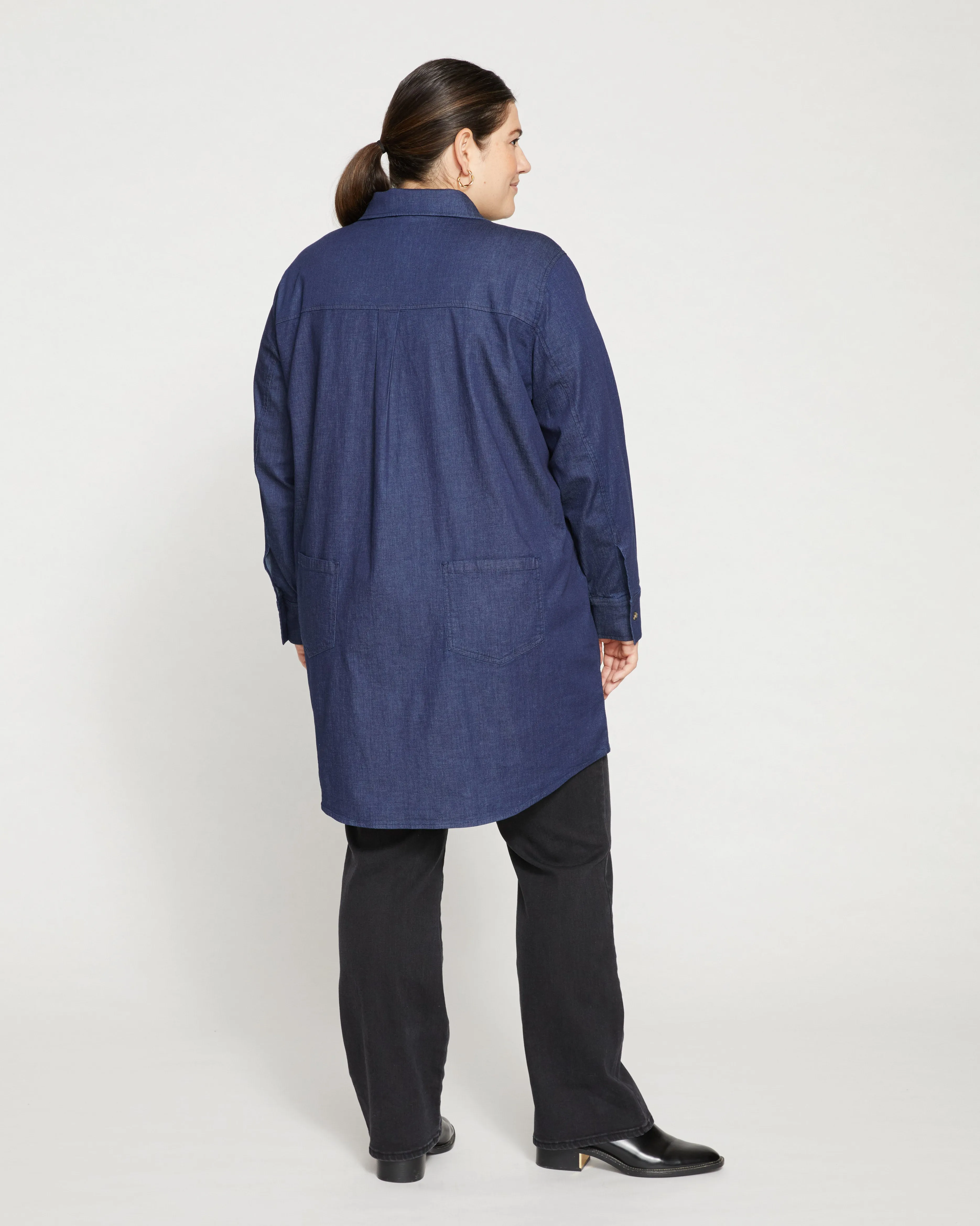 Workwear Denim Tunic - Dark Indigo sold by Universal Standard product image thumbnail 4