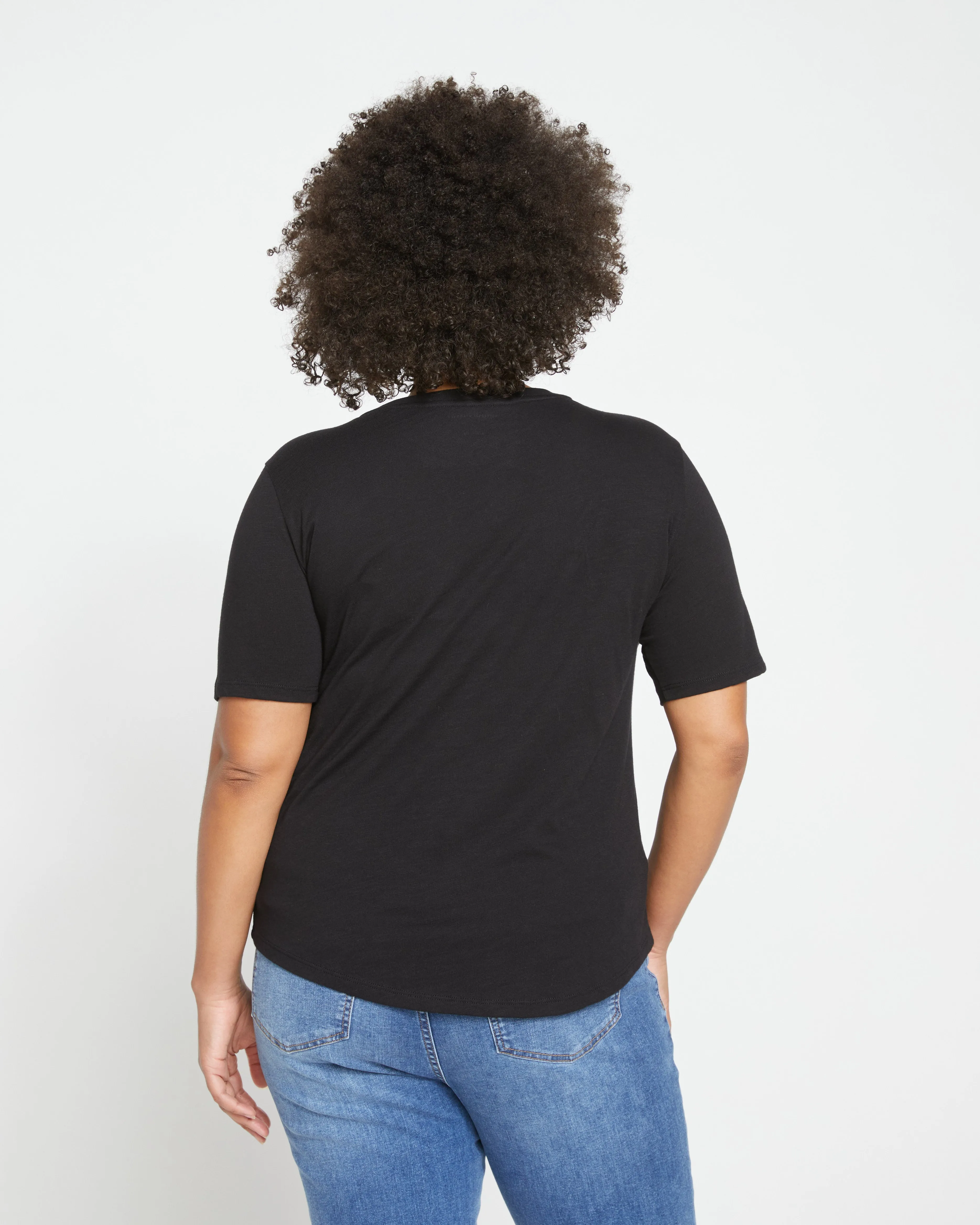 Light-As-Air Tee Rex - Black sold by Universal Standard product image thumbnail 4