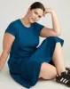 Paola Picnic Dress - Ionian Blue sold by Universal Standard