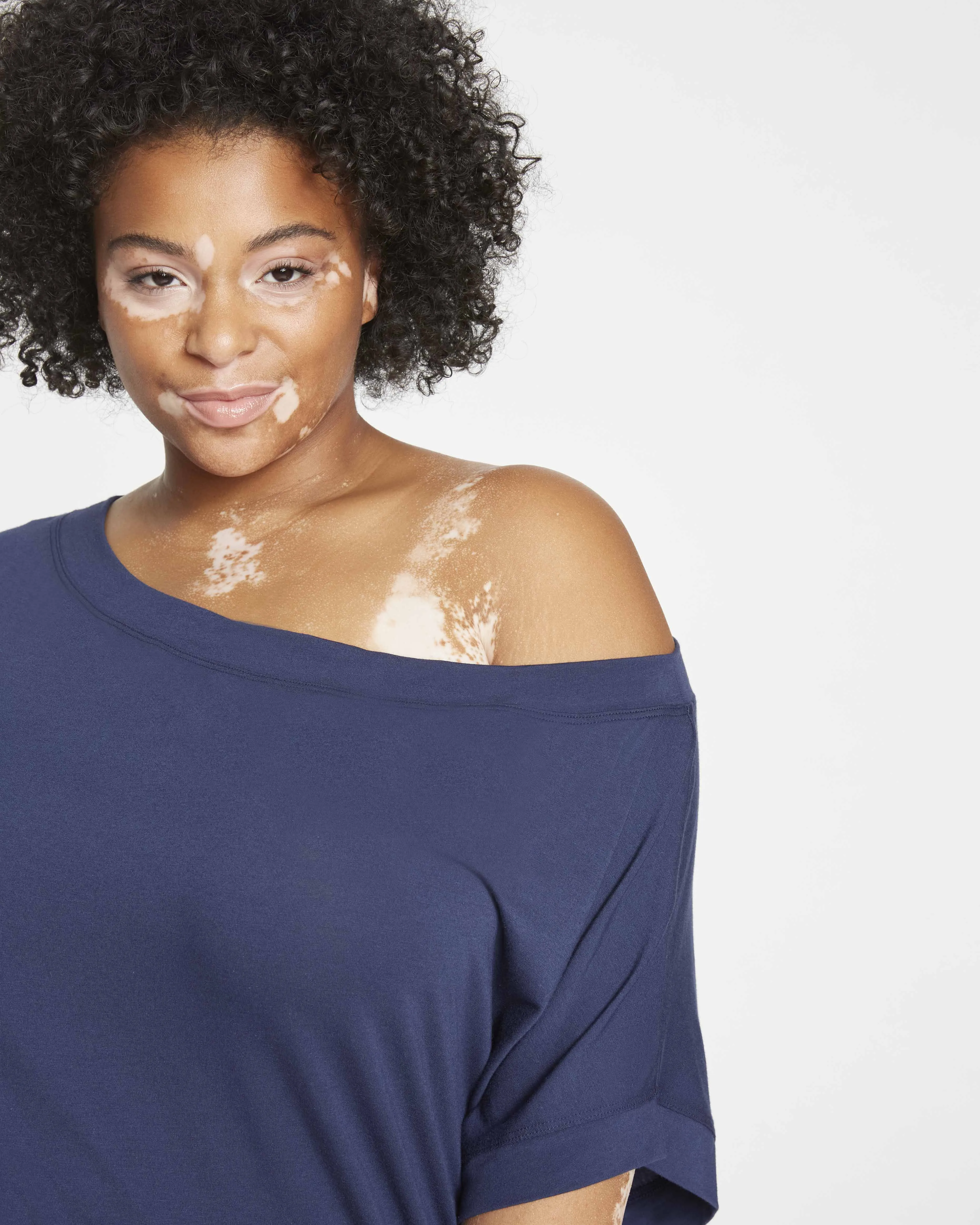 Dolci Short Sleeve Top - Navy sold by Universal Standard