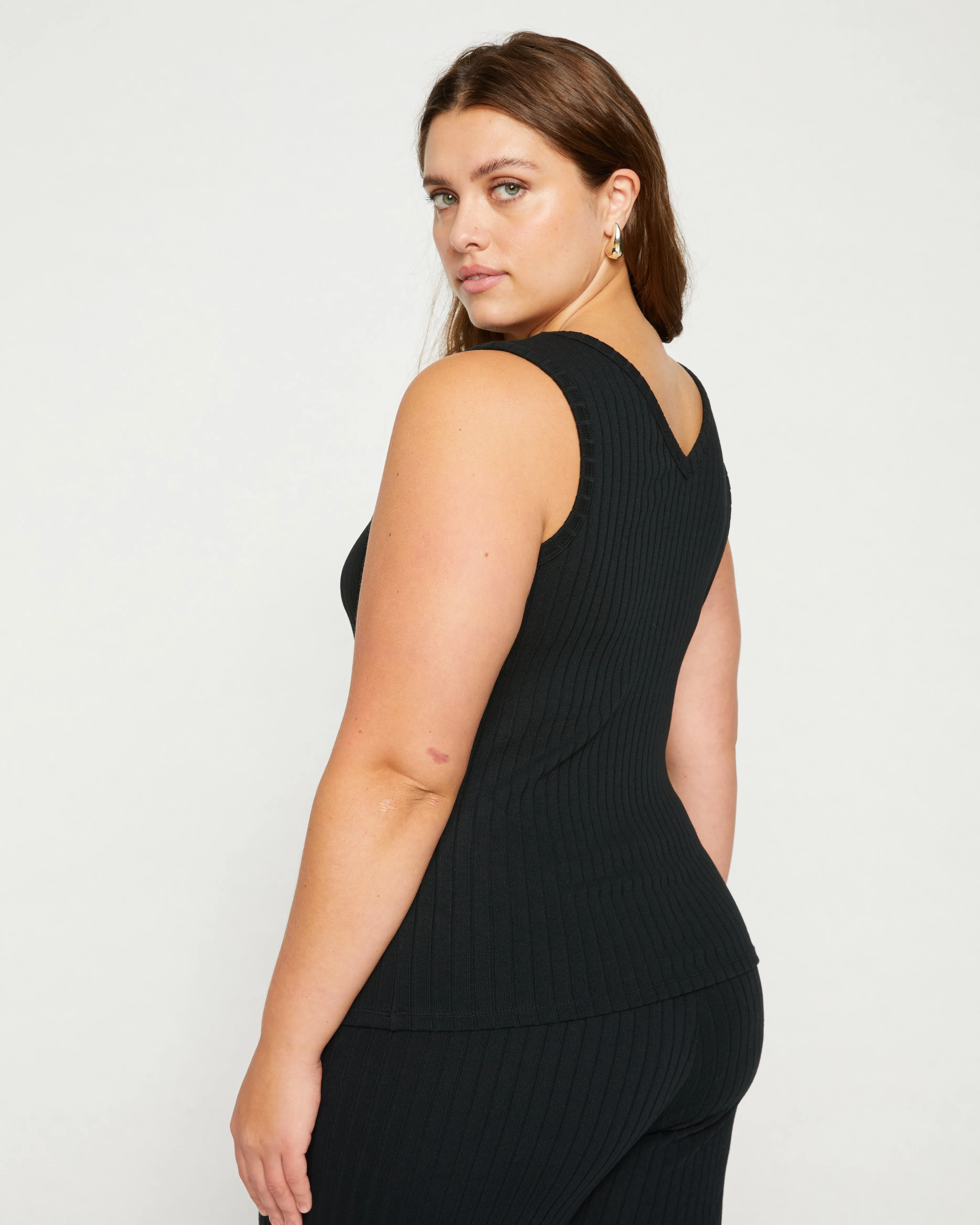 Aspen Rib Tank - Black sold by Universal Standard product image thumbnail 5