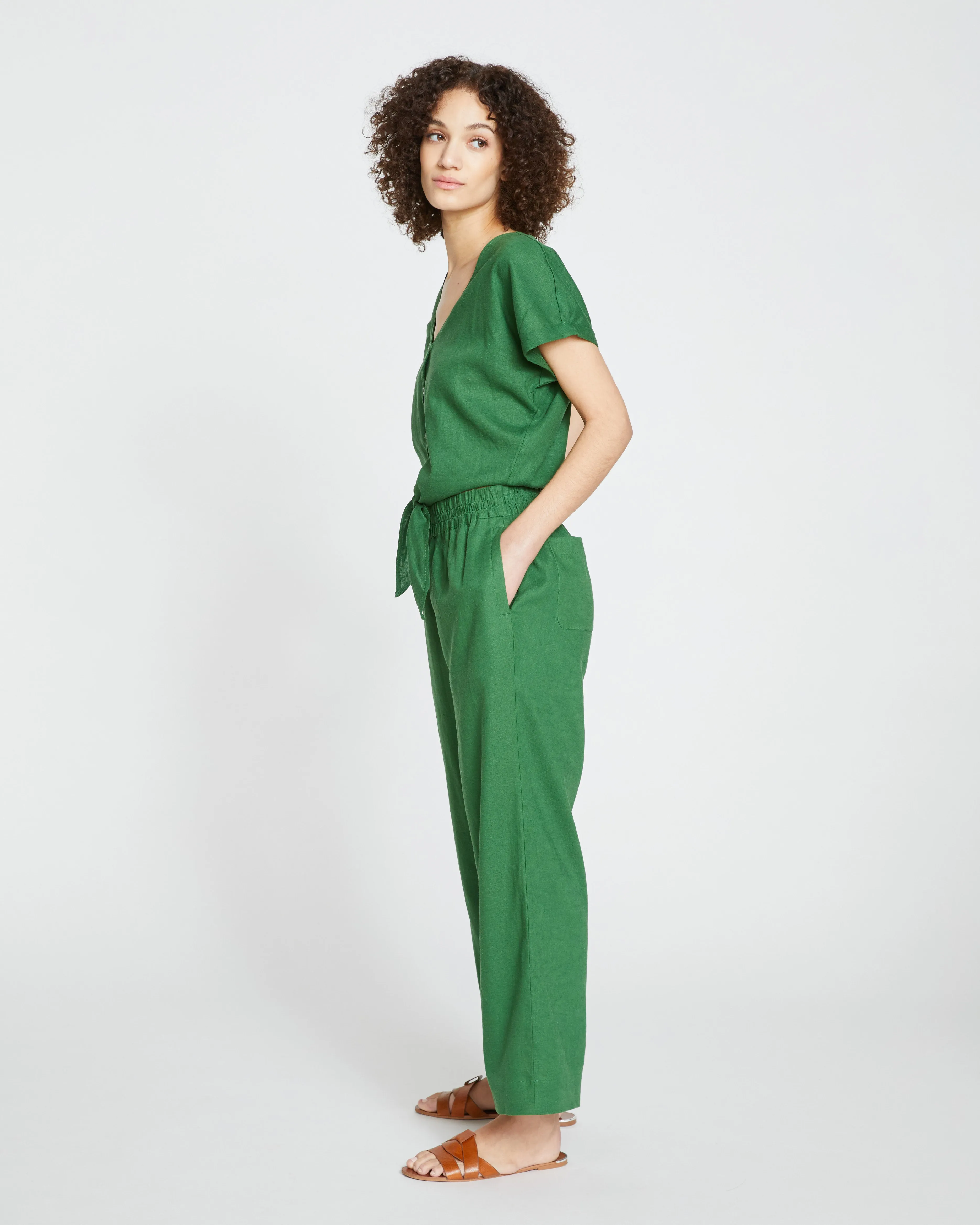 Iris Linen Easy Pull-On Pants - Jardin sold by Universal Standard product image thumbnail 3