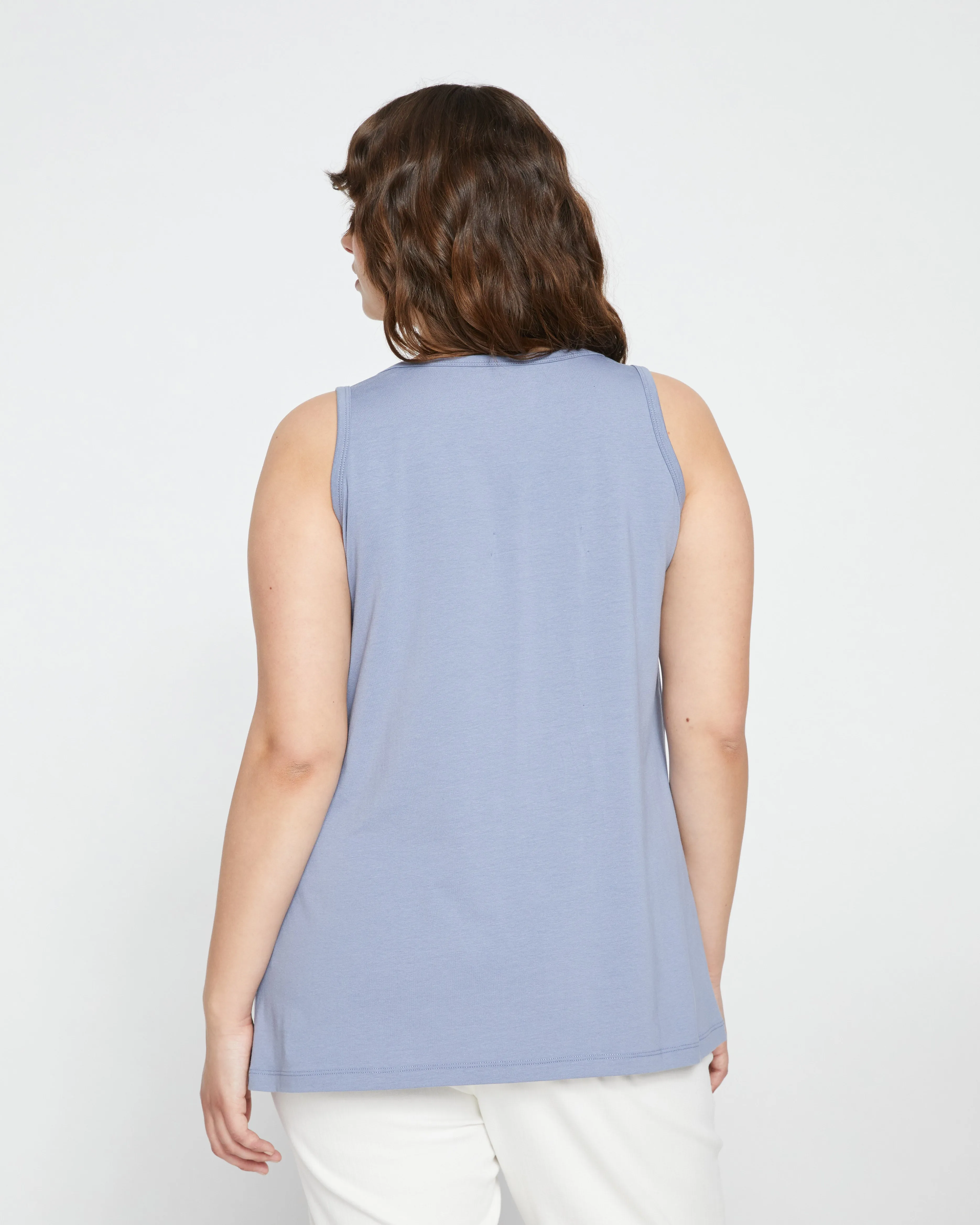 Square Neck Tank Top - Pressed Pansy sold by Universal Standard product image thumbnail 4