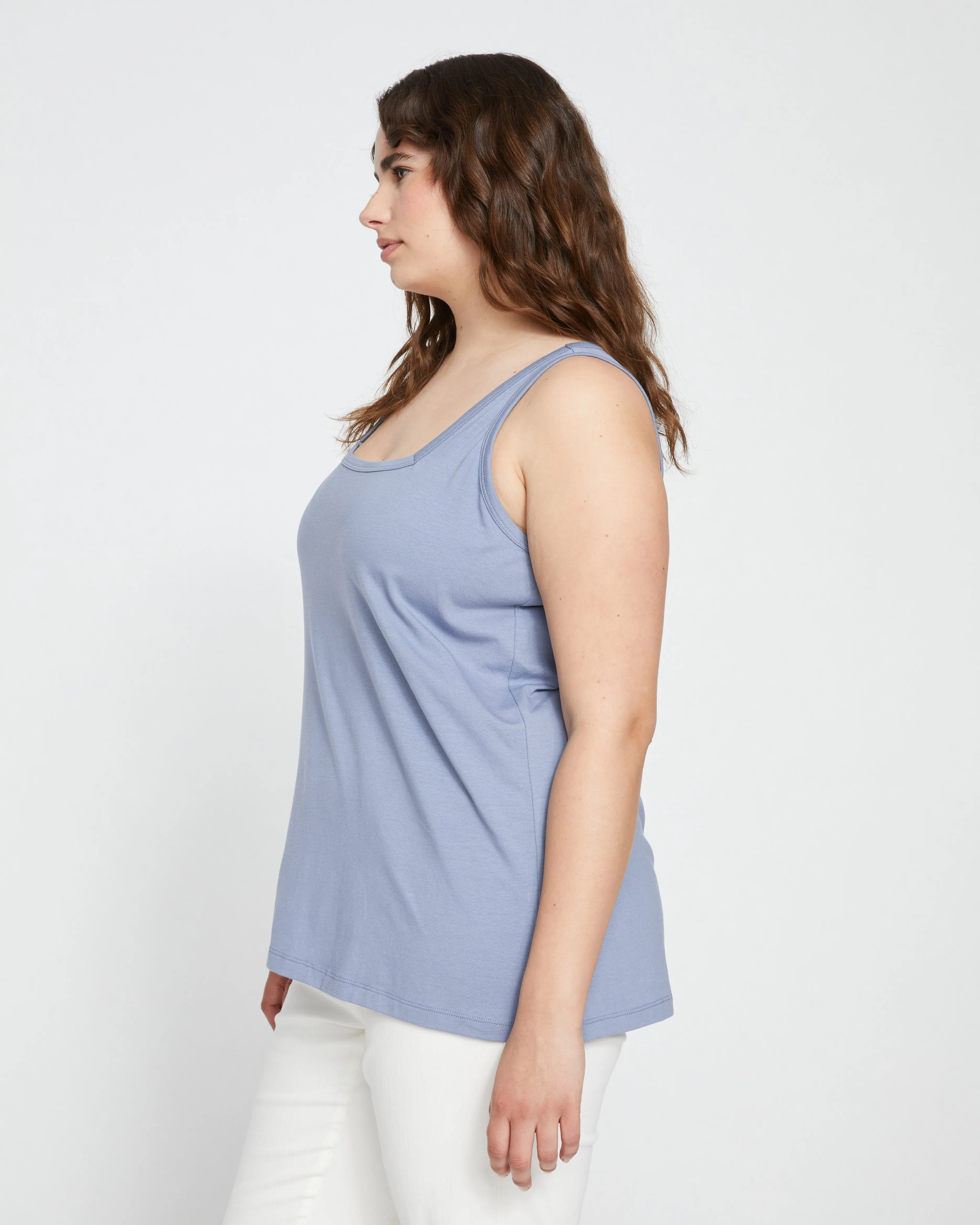 Square Neck Tank Top - Pressed Pansy sold by Universal Standard product image thumbnail 3