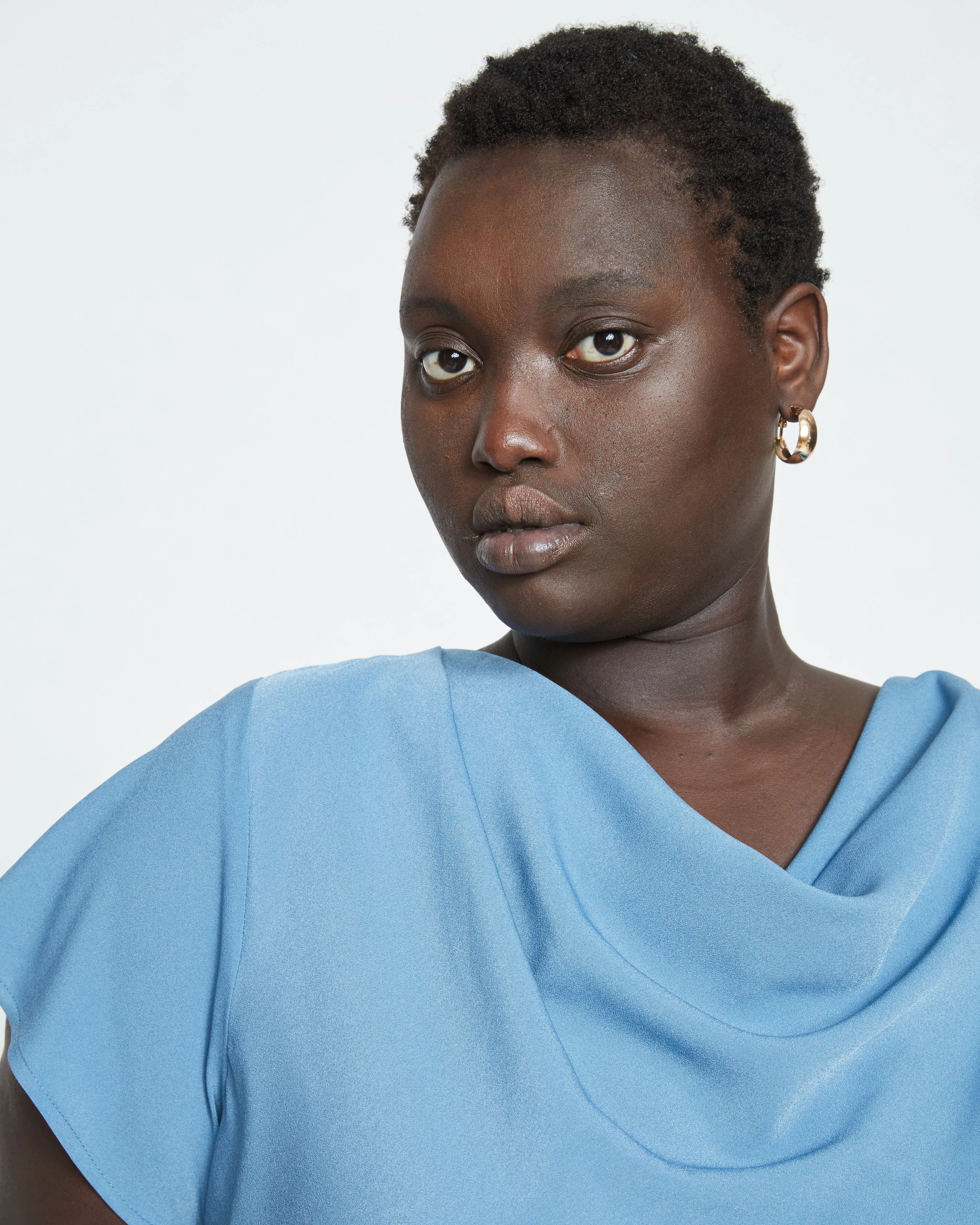 Better-Than-Silk Shell Top - Cornflower sold by Universal Standard