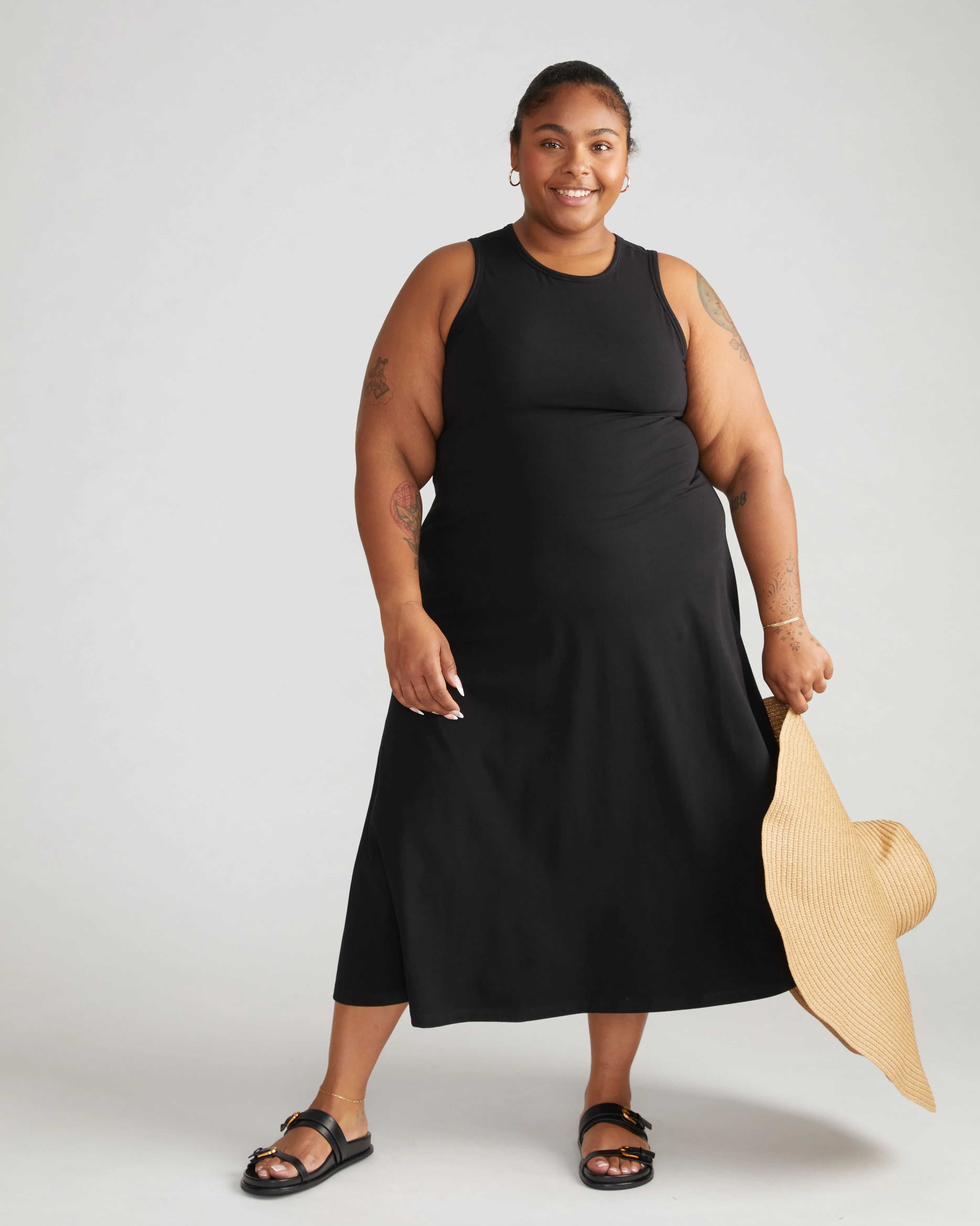 Sardinia Tank Dress - Black sold by Universal Standard product image thumbnail 3