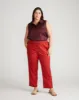 Perfect Tencel Chambray Sleeveless Shirt - Black Cherry sold by Universal Standard