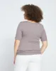 Foundation Short Sleeve Square Neck Tee - Nutmeg sold by Universal Standard