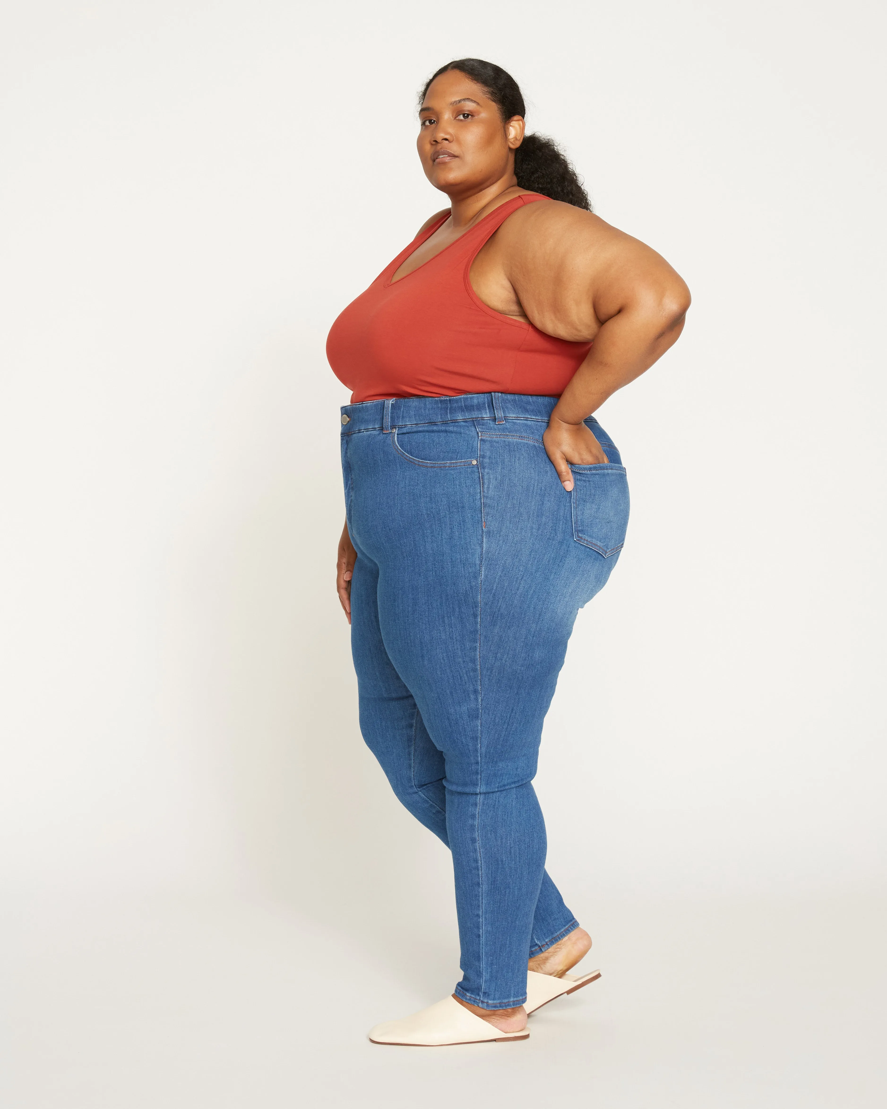 Riviera High Rise Skinny Jeans 31 Inch - Classic Blue sold by Universal Standard product image thumbnail 3