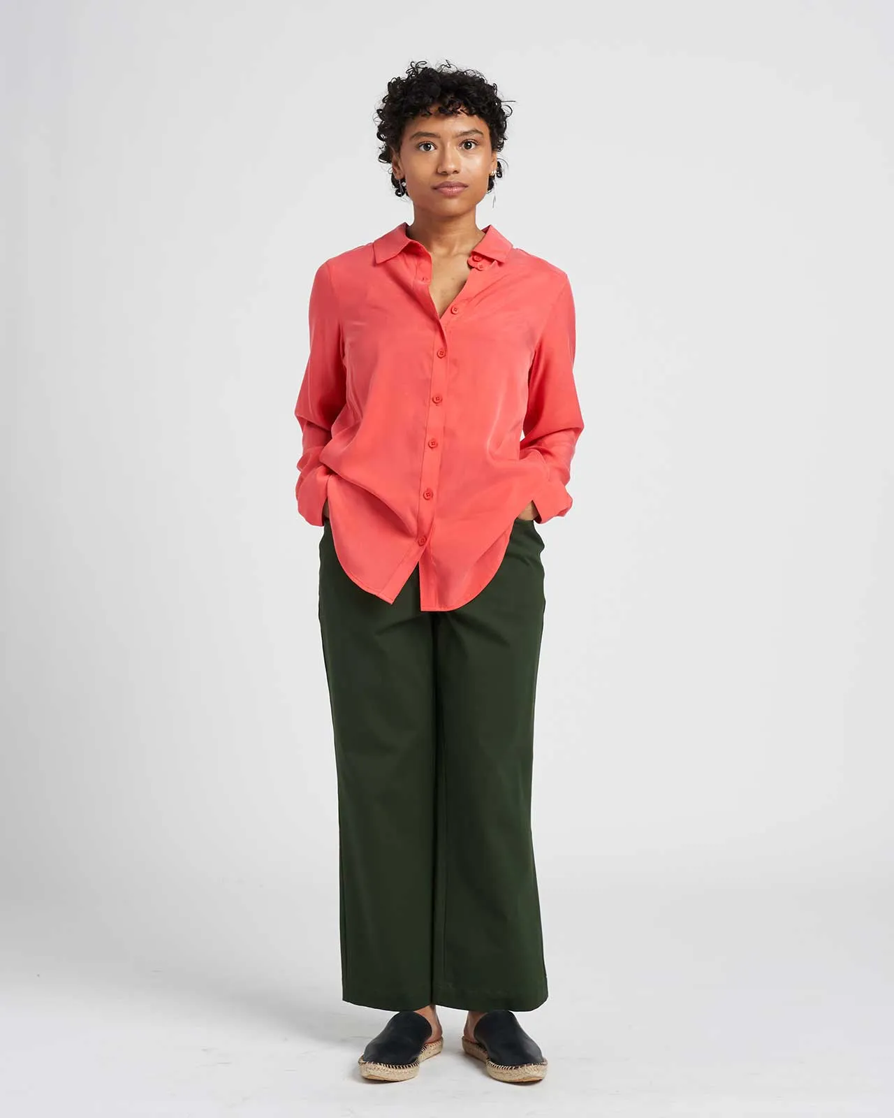 Kennedy Cupro Shirt - Deep Rose sold by Universal Standard product image thumbnail 5