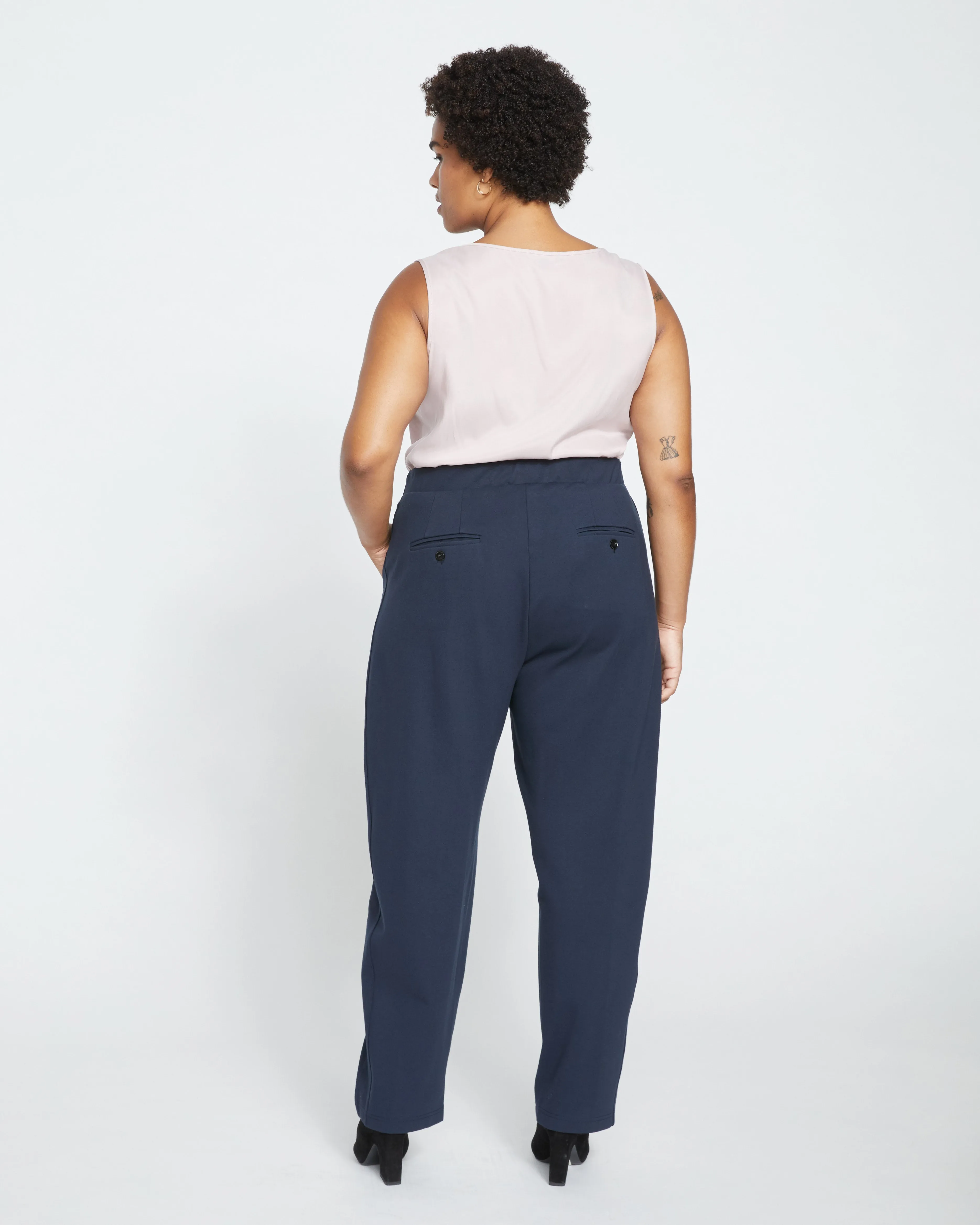 Audrey Tailored Ponte Pants - Navy sold by Universal Standard product image thumbnail 4