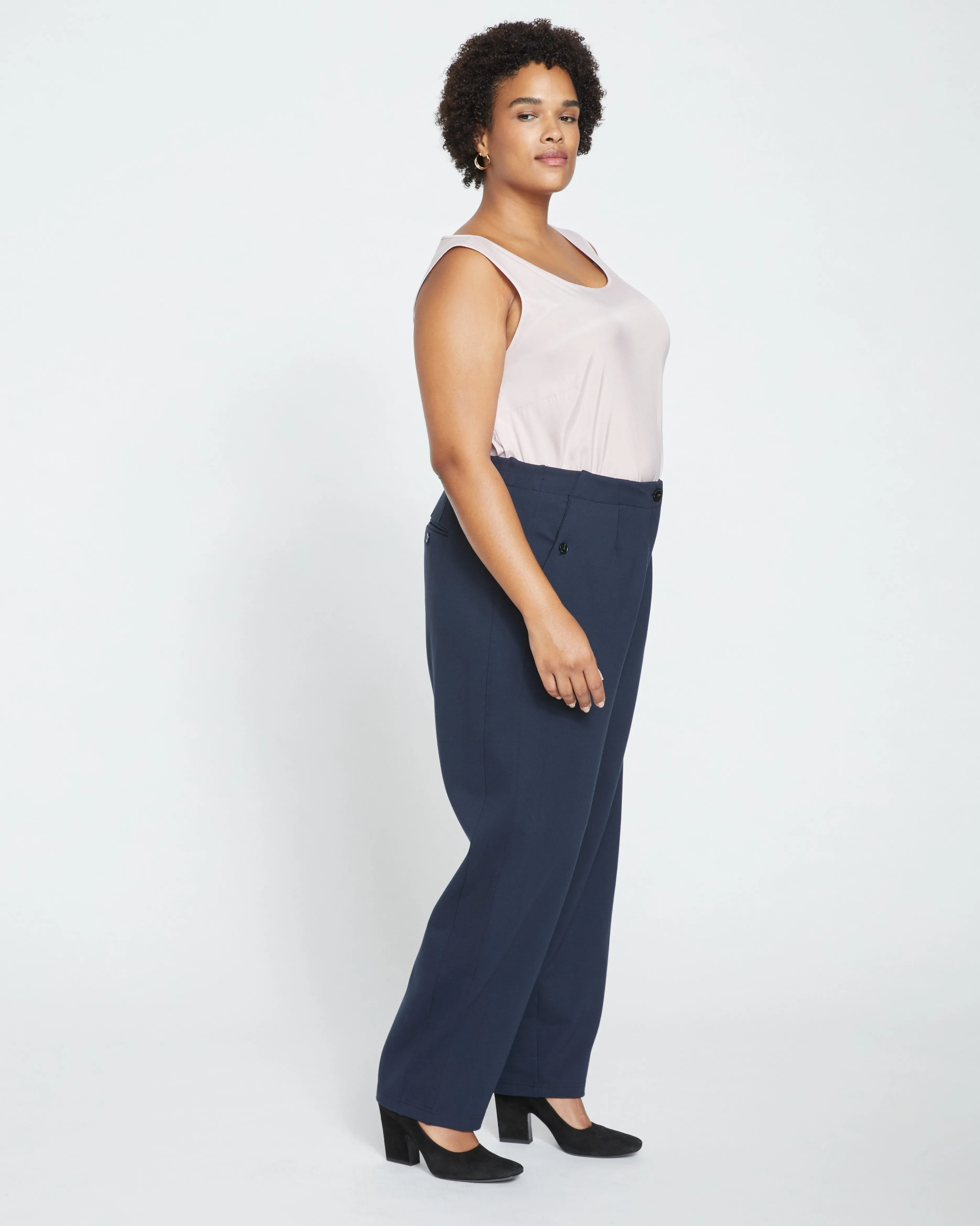 Audrey Tailored Ponte Pants - Navy sold by Universal Standard product image thumbnail 3